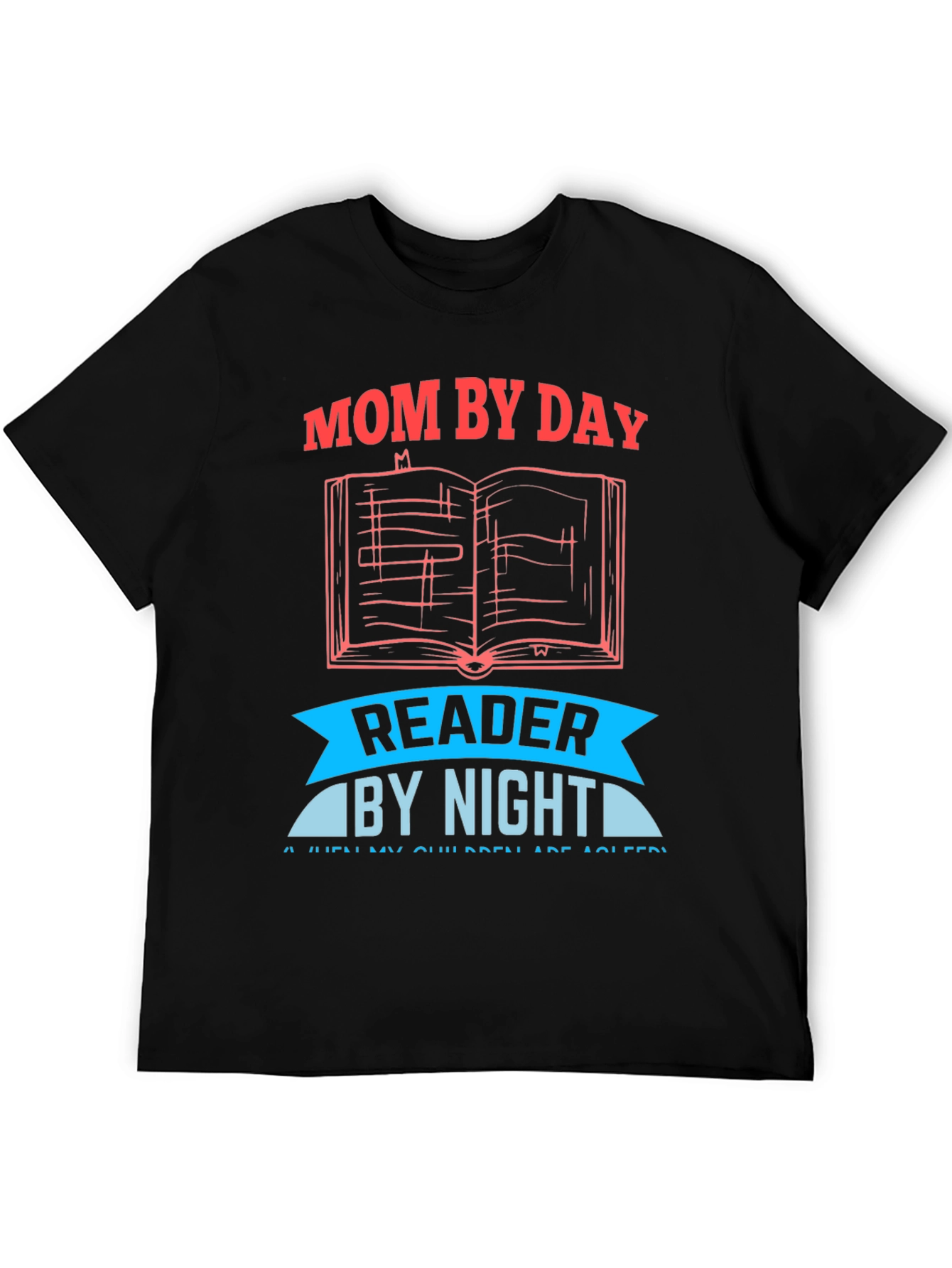 Black Mom By Day Reader By Night T-Shirt view 5