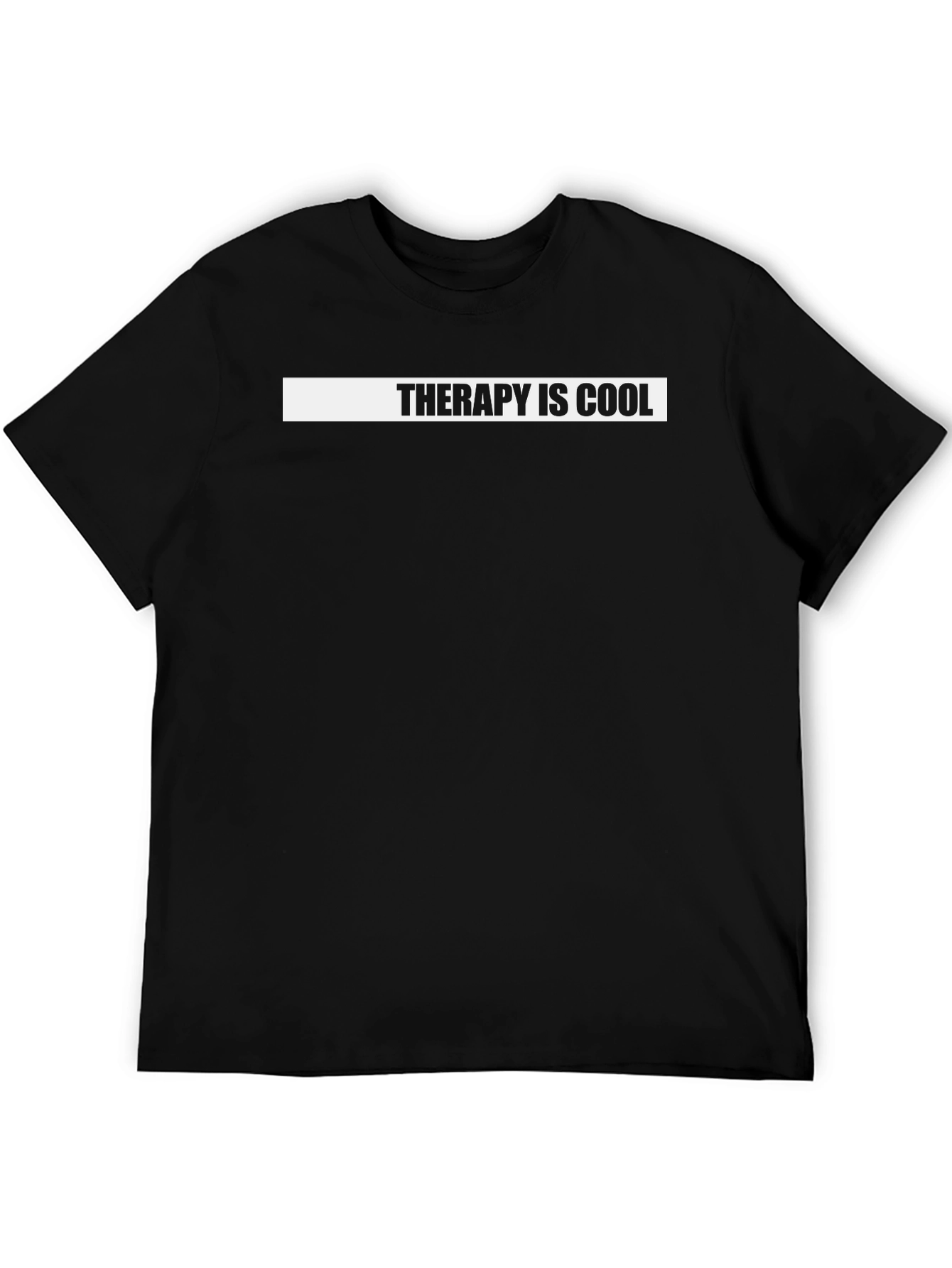 Black Therapy is Cool Graphic T-Shirt view 5
