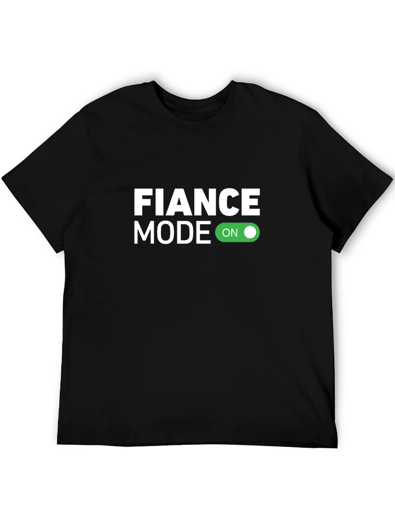 Black Fiance Mode ON Black T-Shirt view 5