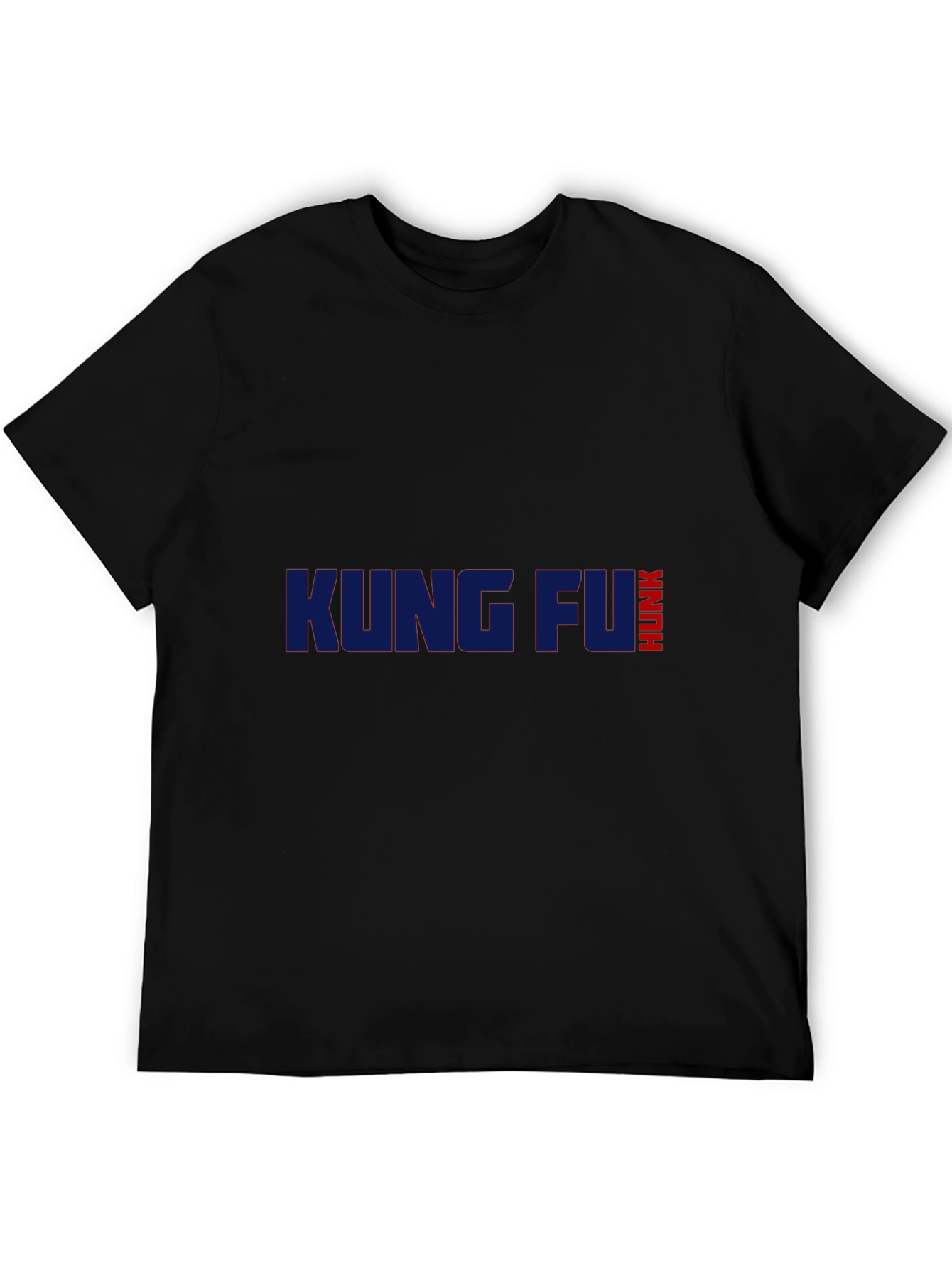 Black Kung Fu Hunk Graphic Tee - Soft Cotton Blend view 5