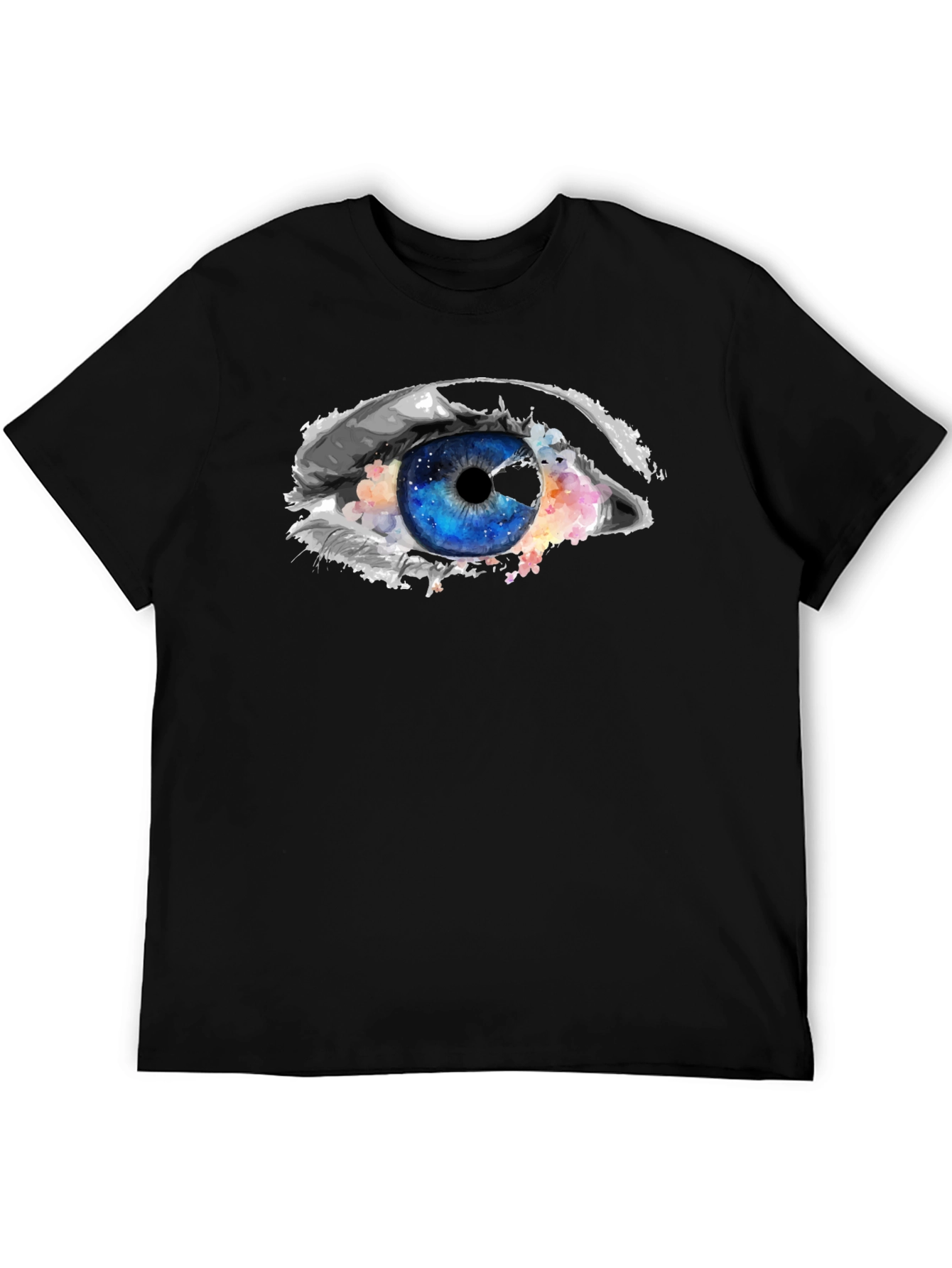 Black Eye Graphic Black T-Shirt - Unique Design view 5