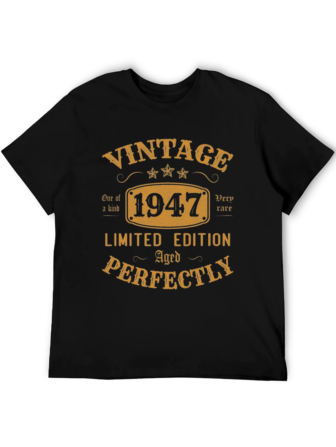 Black Vintage 1947 Limited Edition Aged Perfectly T-Shirt view 5