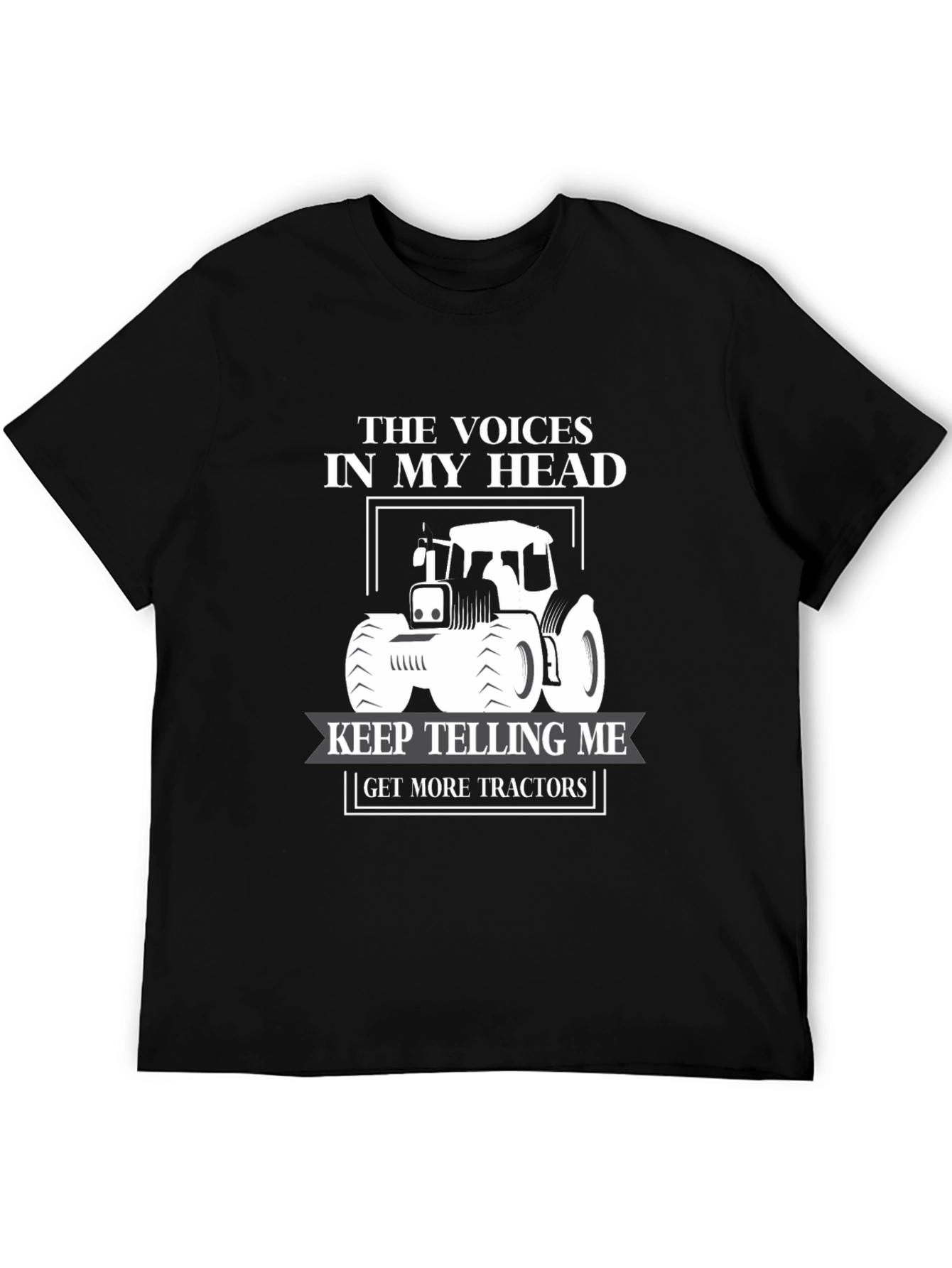 Black Voices in My Head Tractor T-Shirt view 5