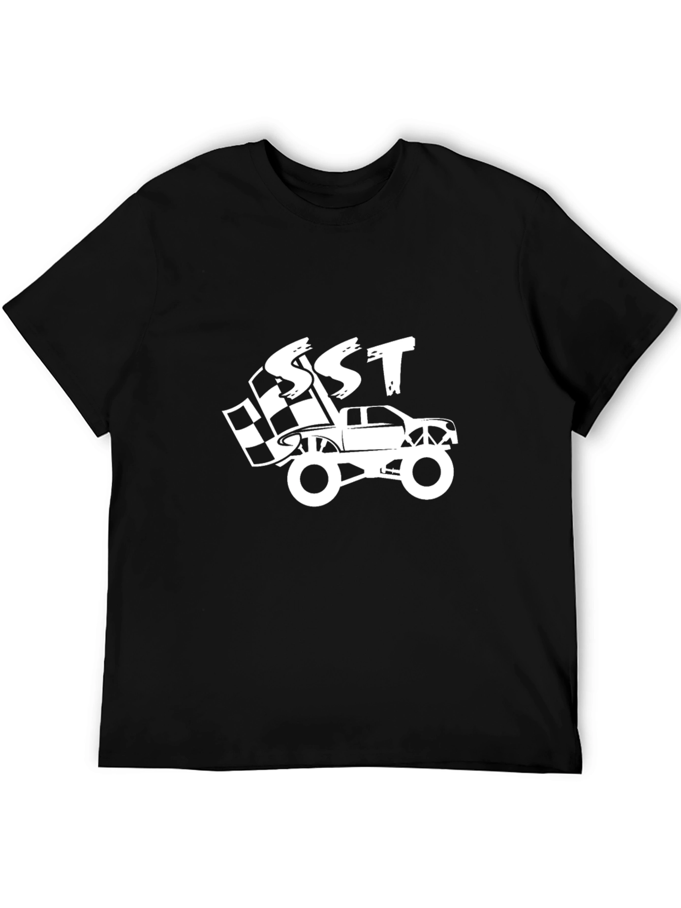 Black Black SST Monster Truck Graphic T-Shirt view 5