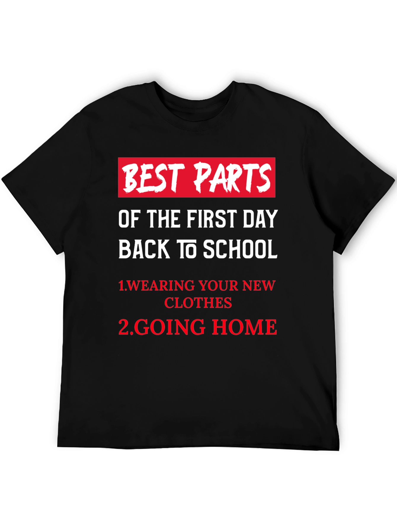 Black Best Parts Of School T-Shirt Back to School Funny Shirt view 5