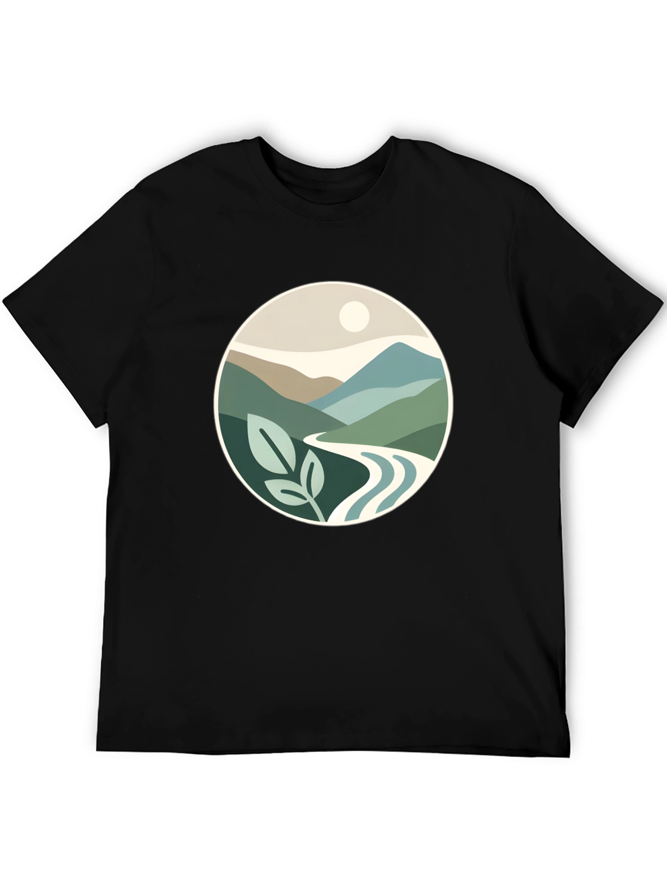 Black Nature Inspired Graphic Tee - Stylish Comfort view 5