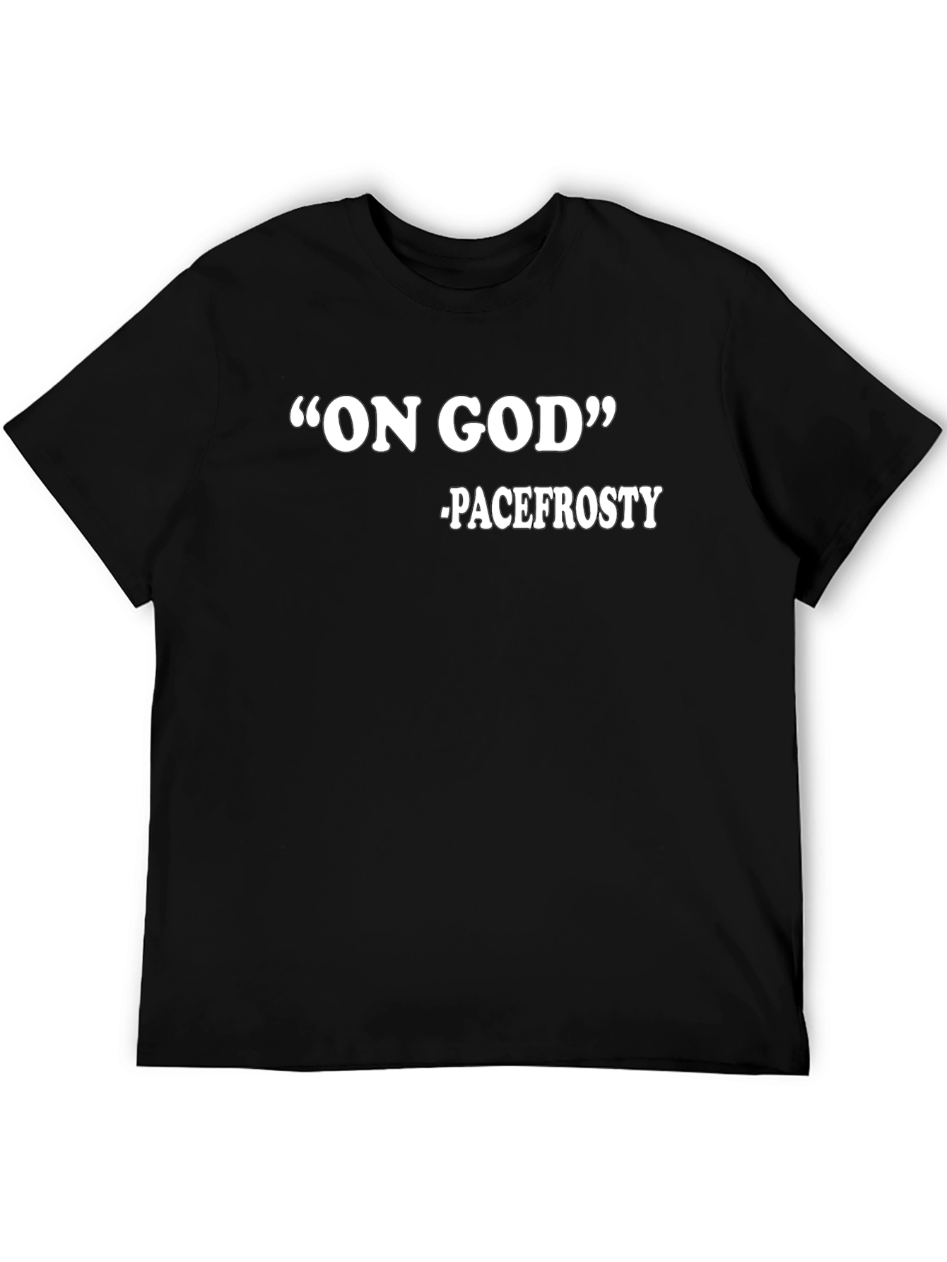 Black On God Pacefrosty Black Graphic Tee Shirt view 5