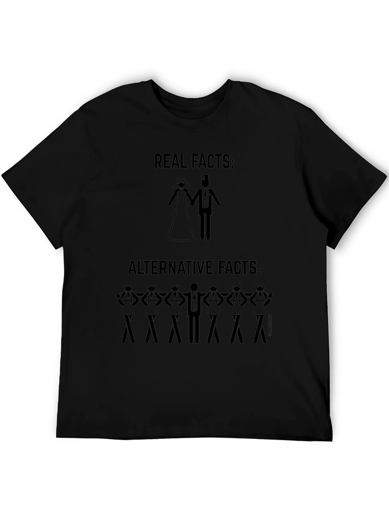 Black Real Facts Alternative Facts T-Shirt view 5