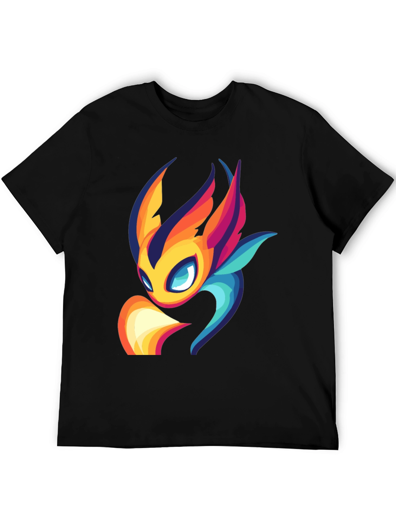 Black Vibrant Graphic Tee - Ori Spirit Design view 5