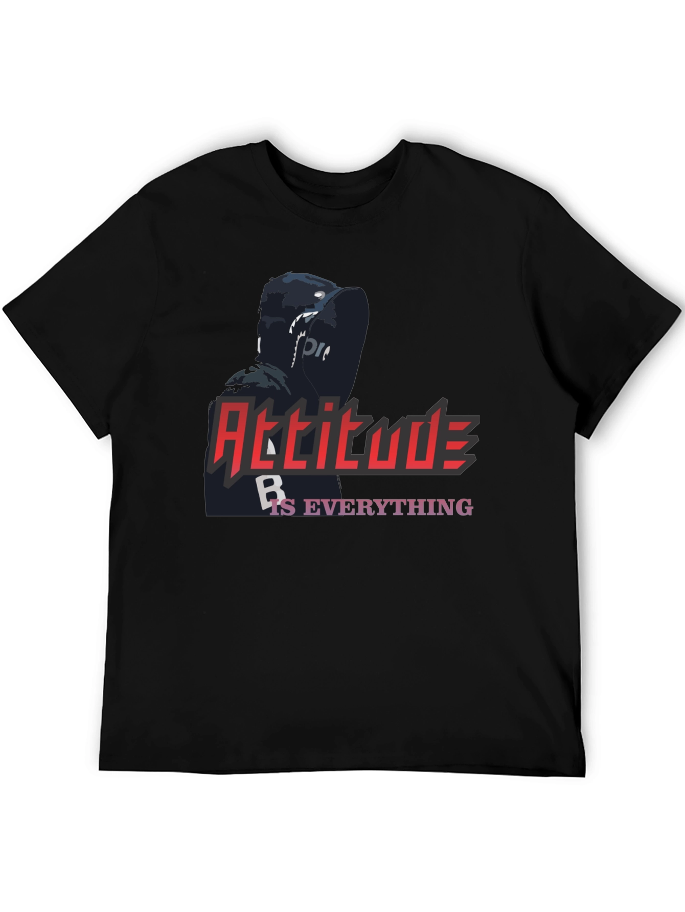 Attitude Is Everything Graphic Tee - Stylish Black T-Shirt - 5