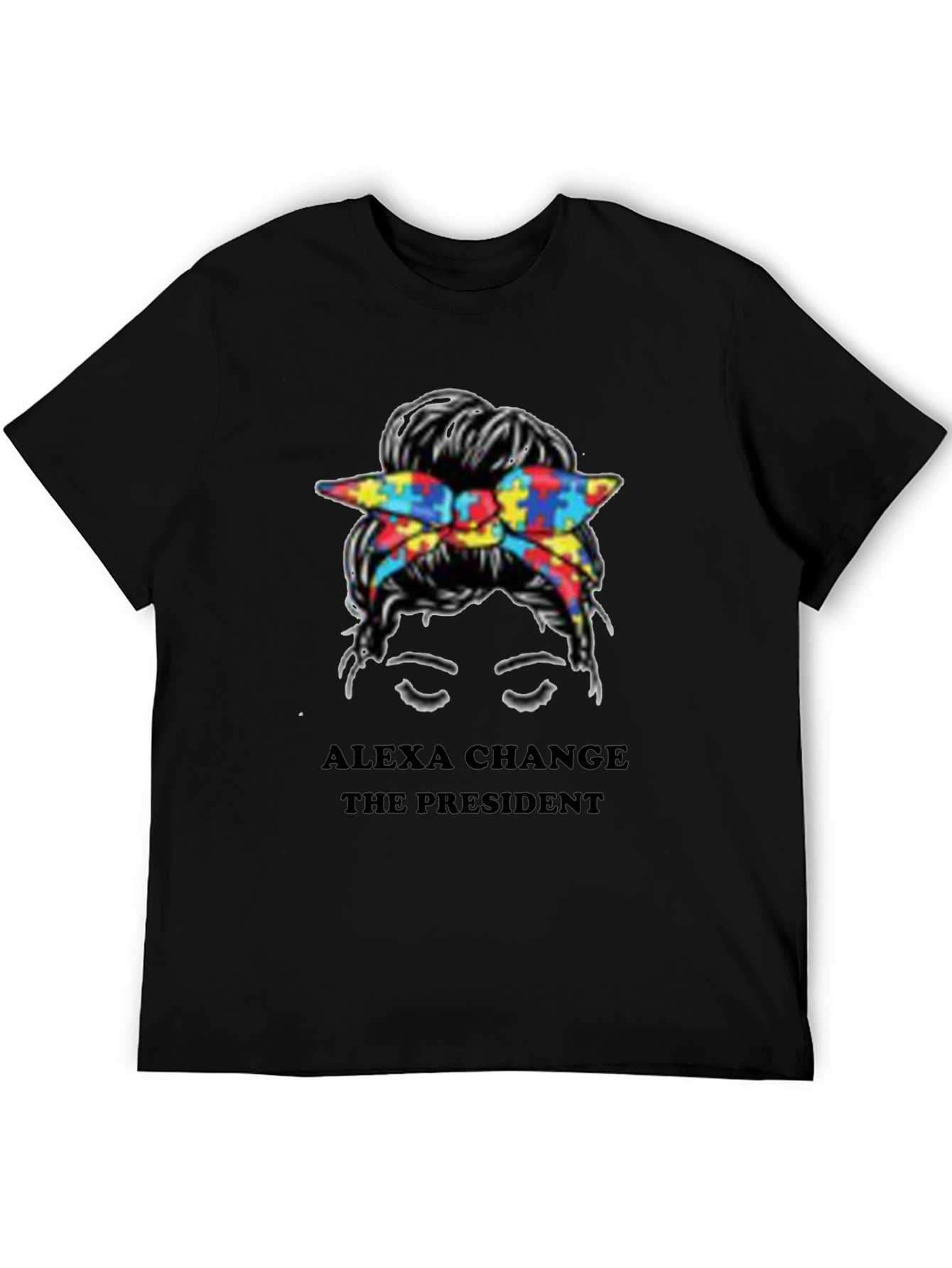 Black Alexa Change The President Tee view 5