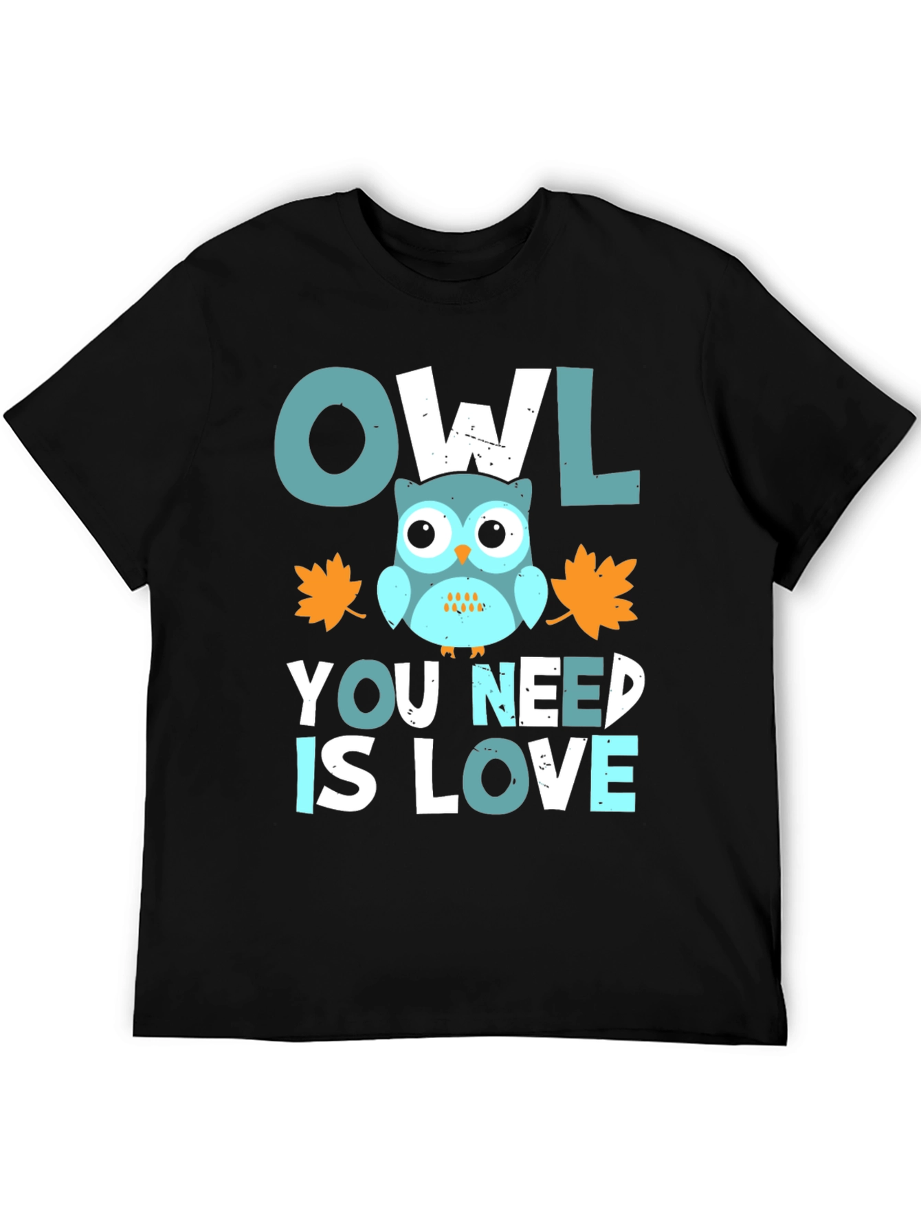 Black Owl You Need Is Love Graphic Tee view 5