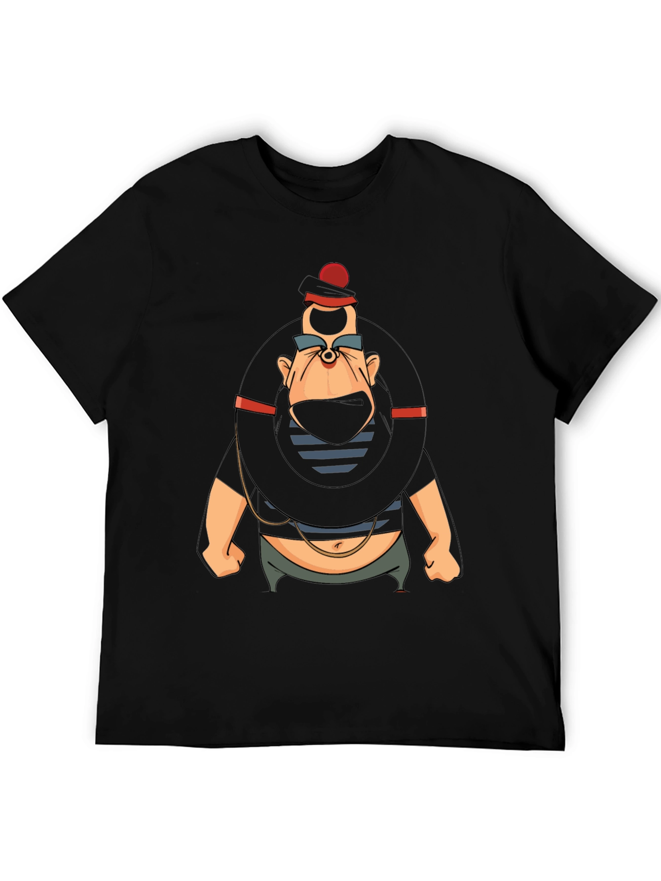 Black Cartoon Villain Graphic T-Shirt view 5