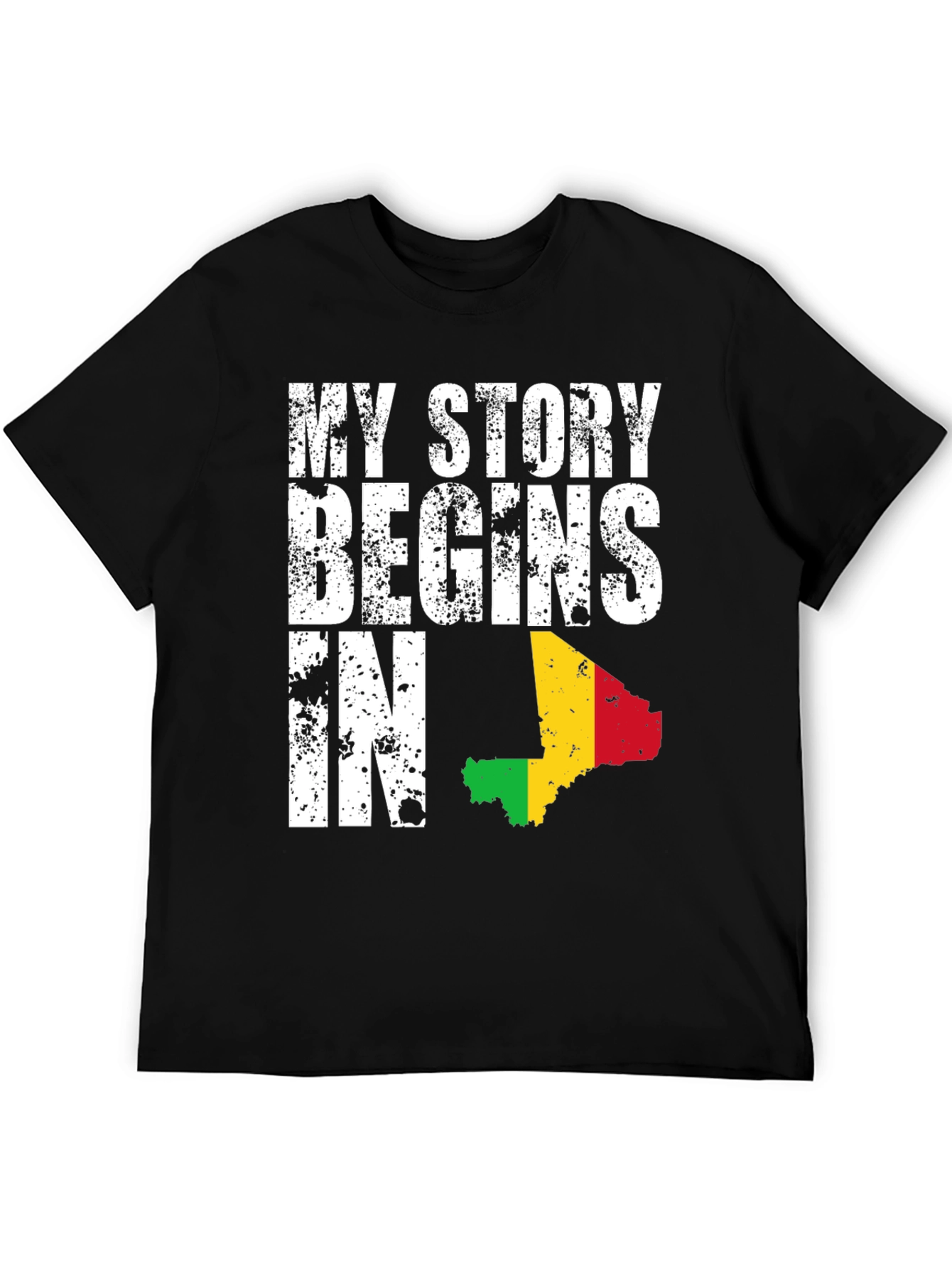 Black My Story Begins In - Country Pride T-Shirt view 5