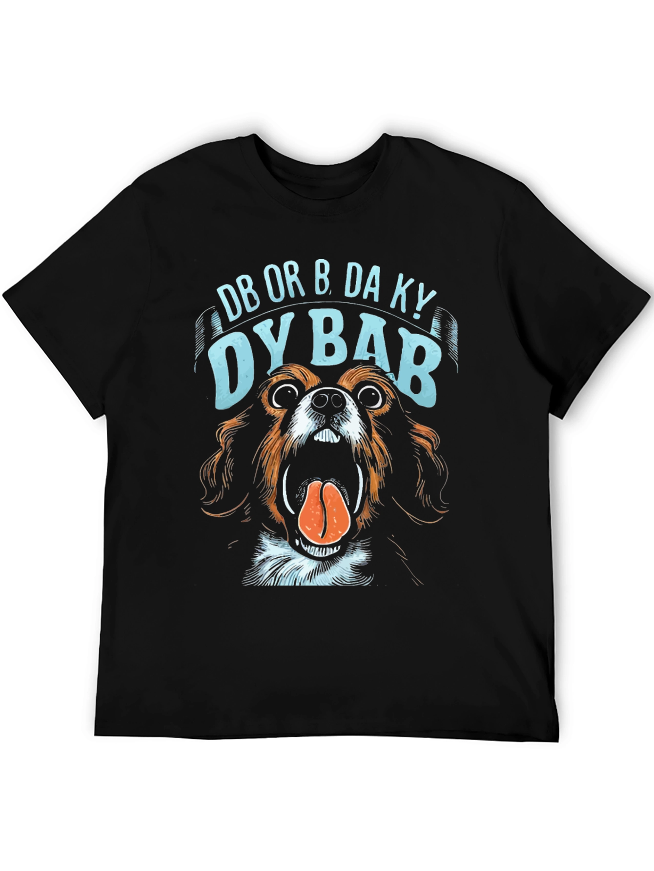 Black Dog Lover's Tee: Funny Dog DB Or B Da Ky DY Bab T-Shirt view 5