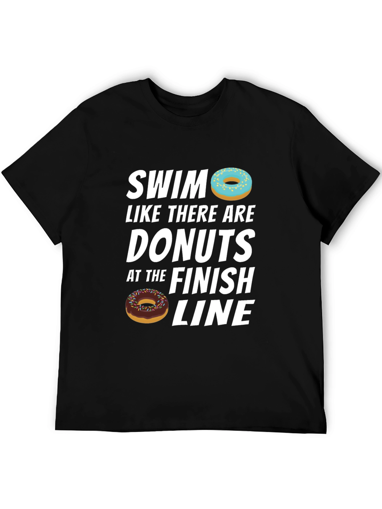 Black Swim for Donuts T-Shirt view 5