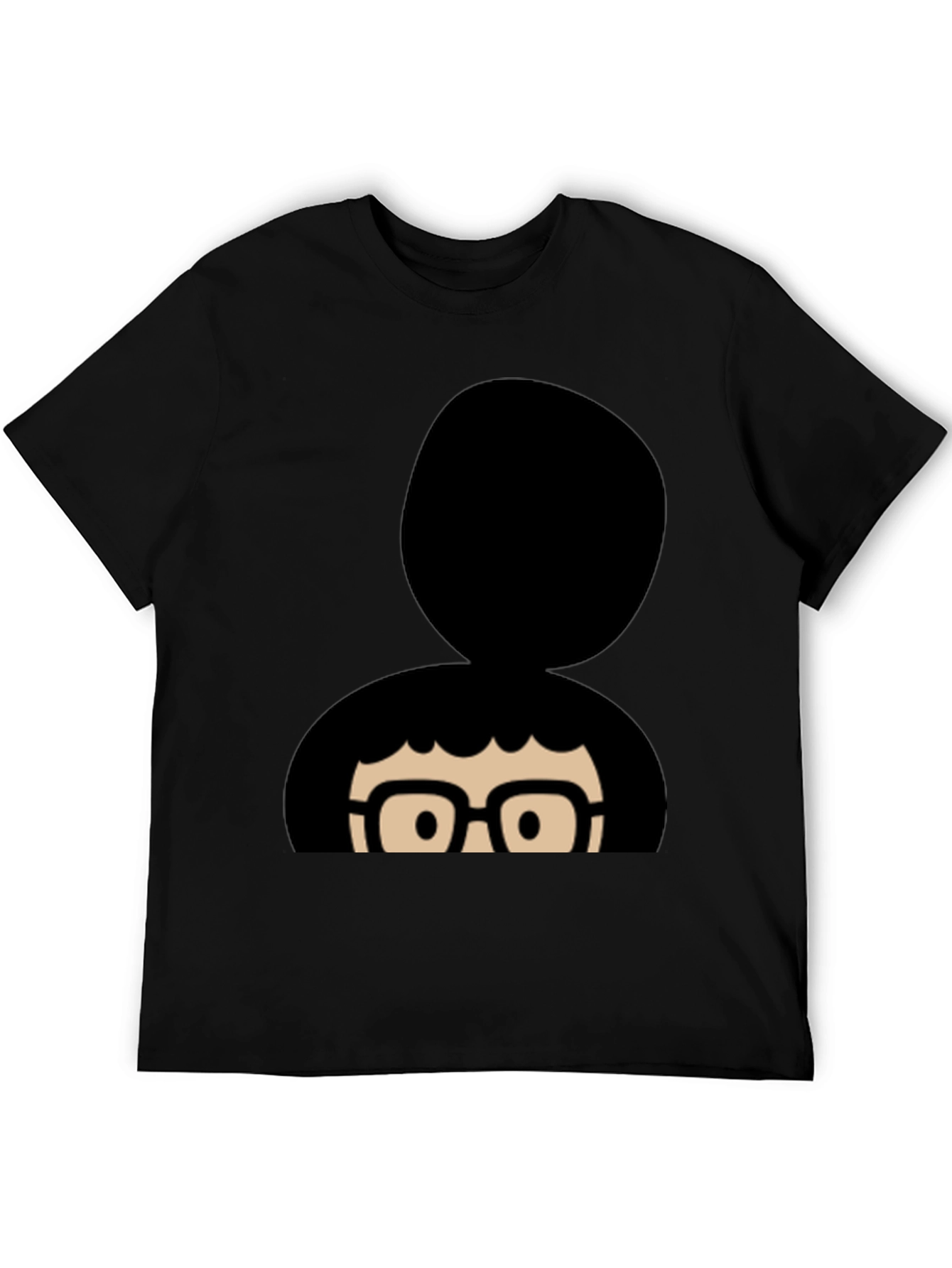 Black Tina Belcher Inspired Graphic T-Shirt - Black view 5