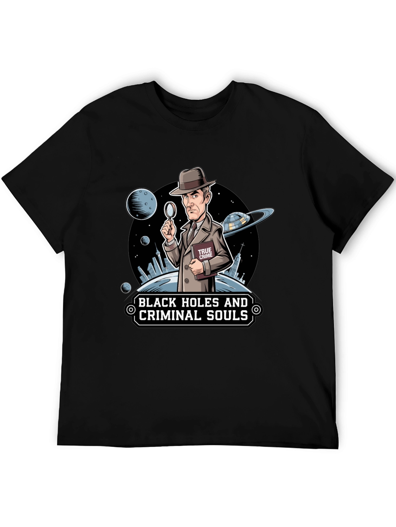 Black Black Holes & Criminal Souls Graphic Tee view 5