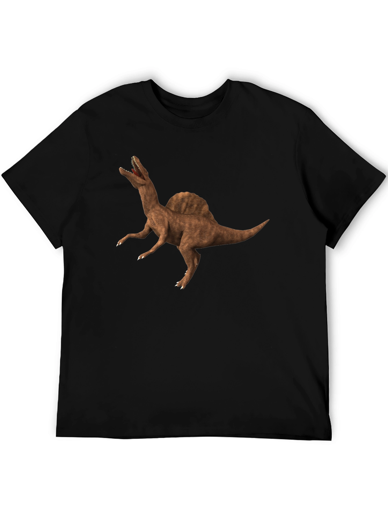 Black Dinosaur Print Black Tee view 5