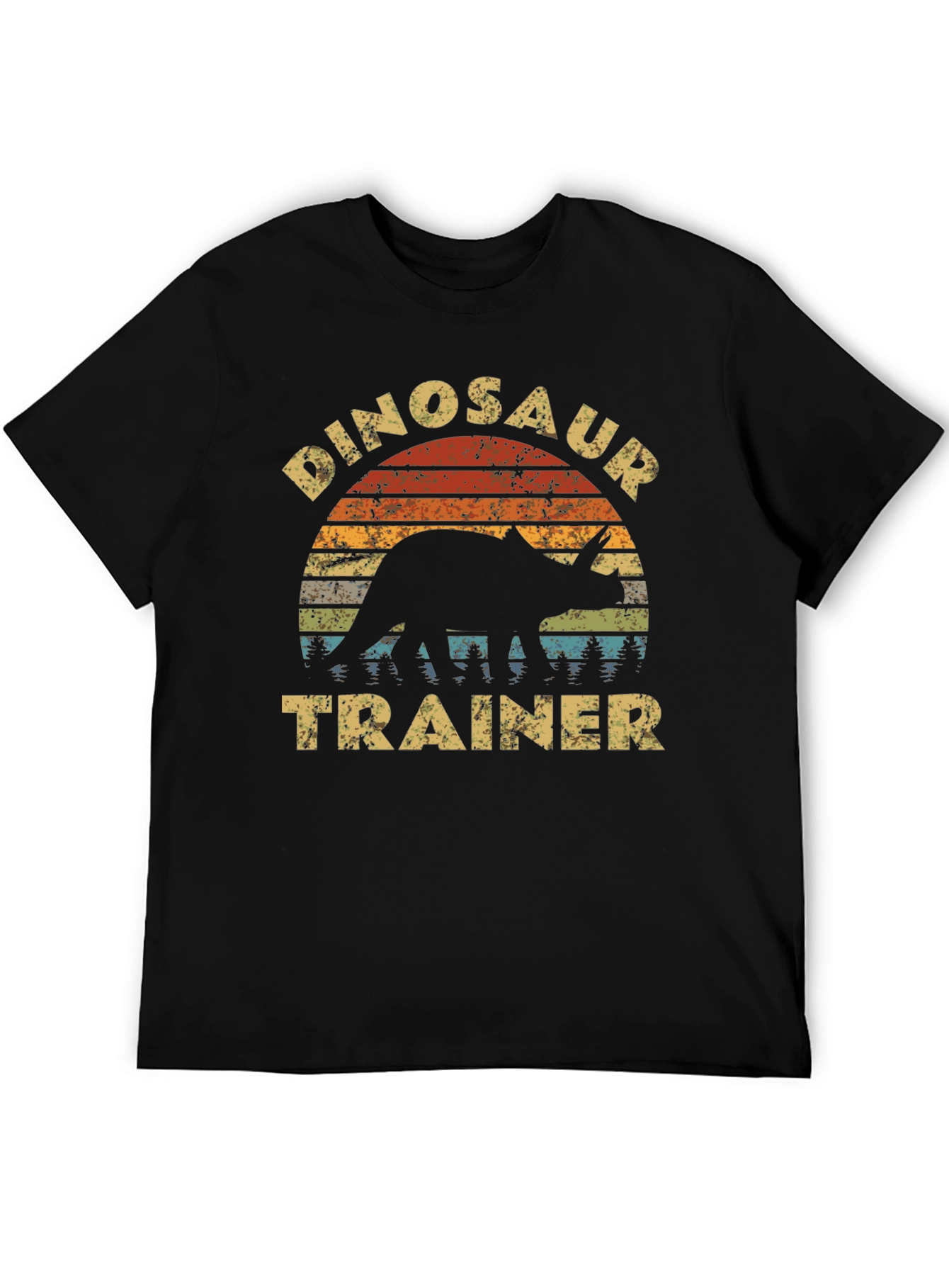 Black Dinosaur Trainer T-Shirt Retro Style view 5
