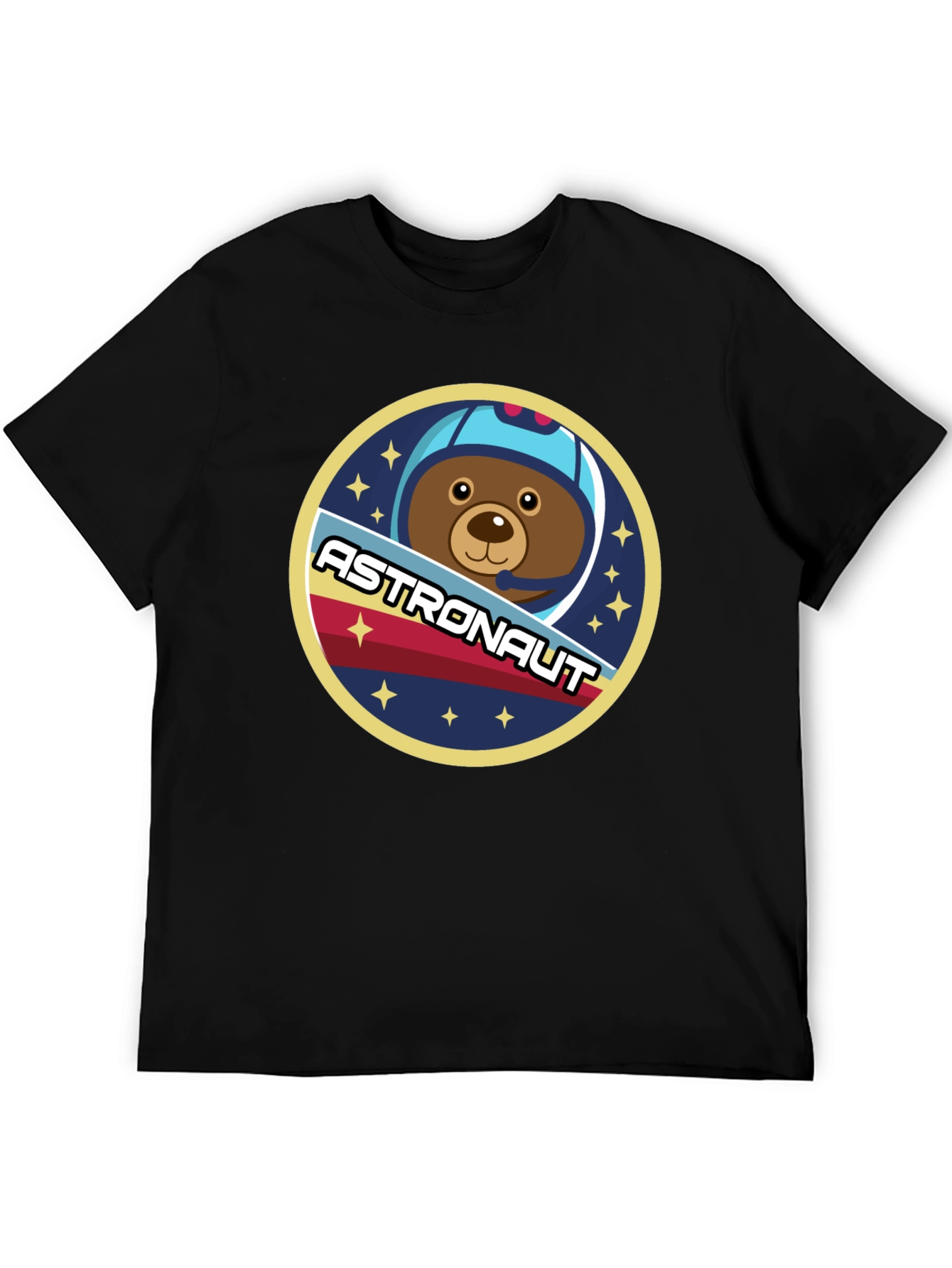Black Astronaut Bear T-Shirt - Space Adventure view 5