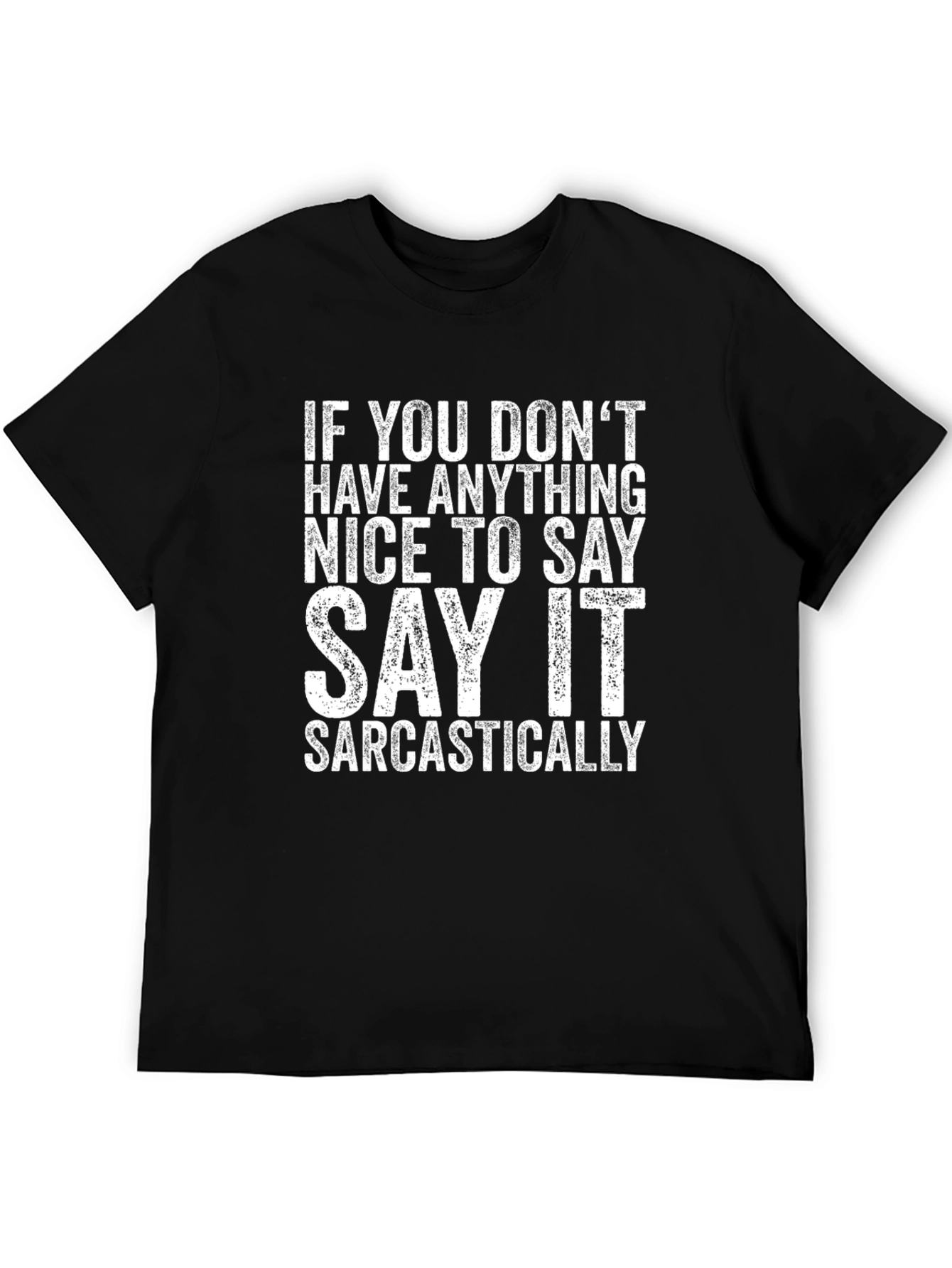 Black Sarcastic Statement T-Shirt - Funny Graphic Tee view 5