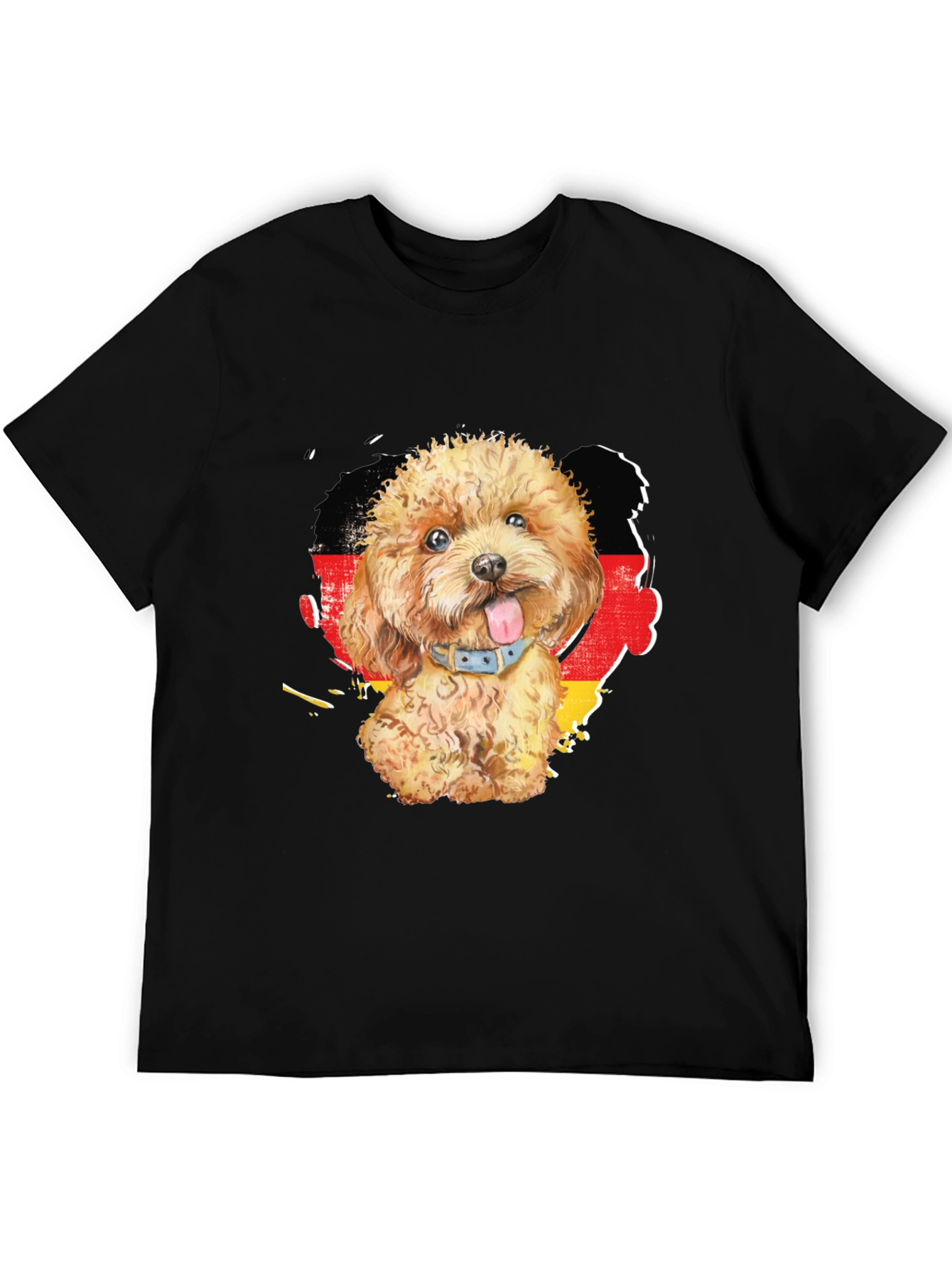 Dog Lover T-Shirt with German Flag - 5