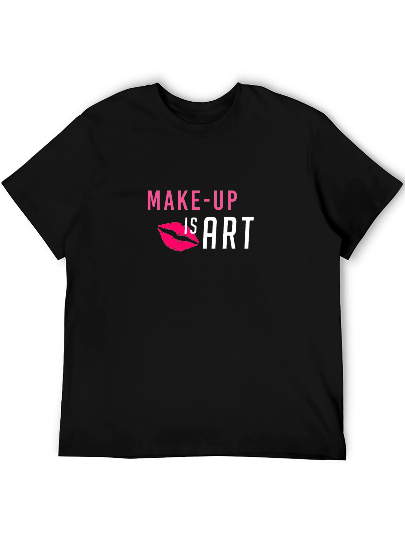 Black Makeup is Art Black Graphic T-Shirt view 5