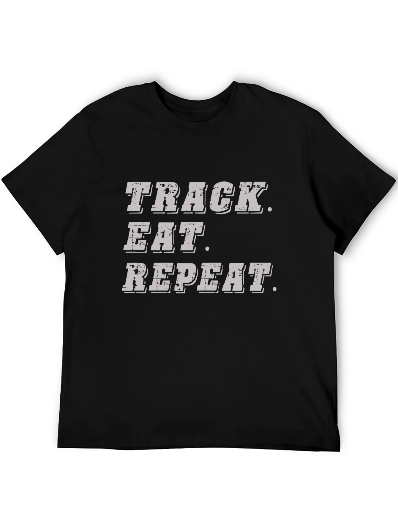 Black Track Eat Repeat Black T-Shirt view 5