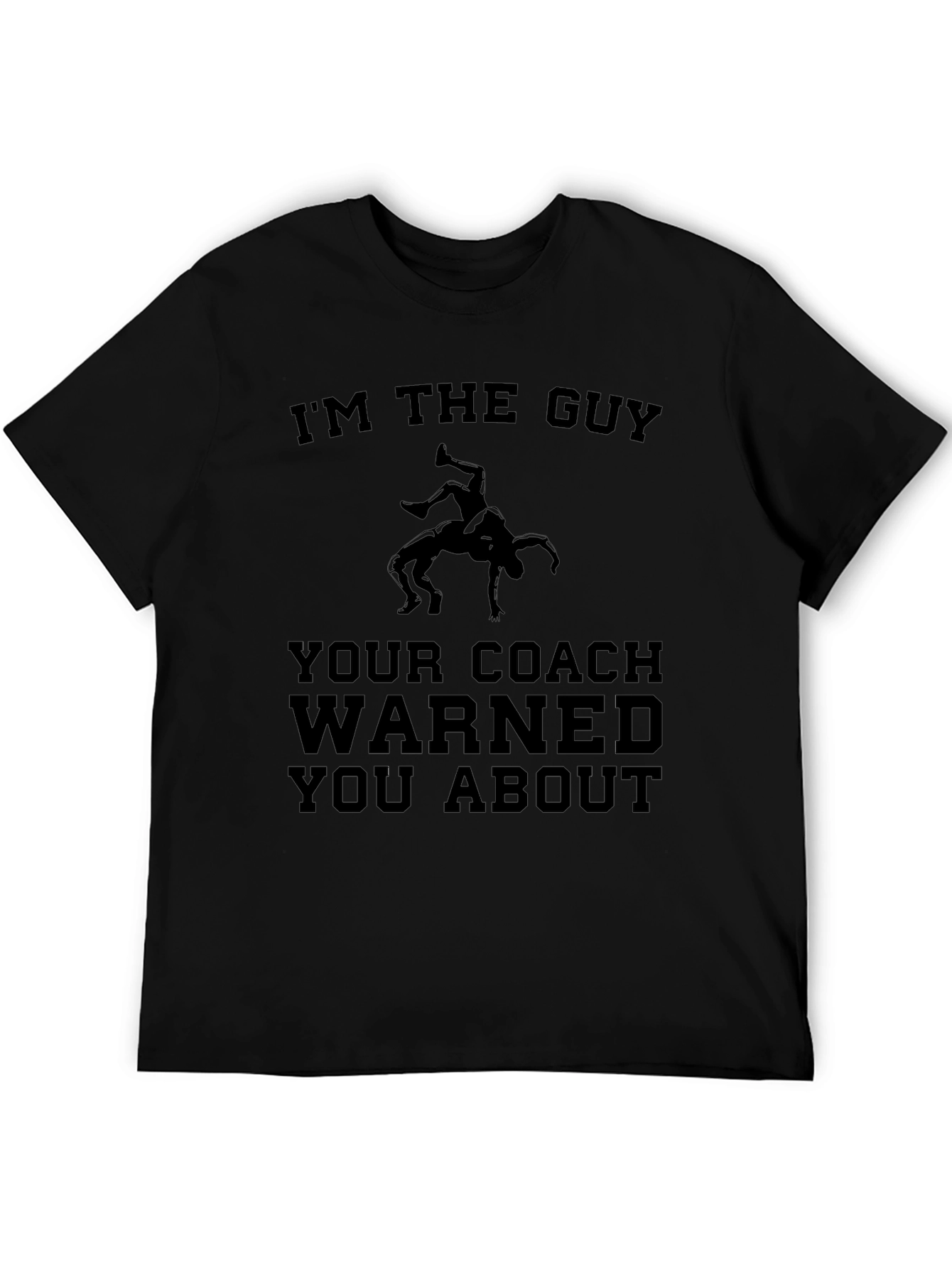 Black Wrestling Coach Warned You About Graphic Tee view 5