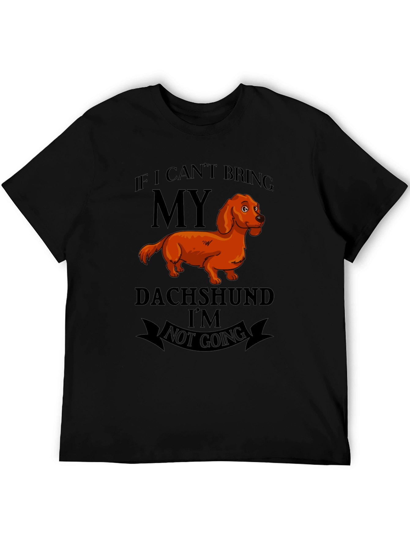 Black Dachshund Lover's T-Shirt view 5