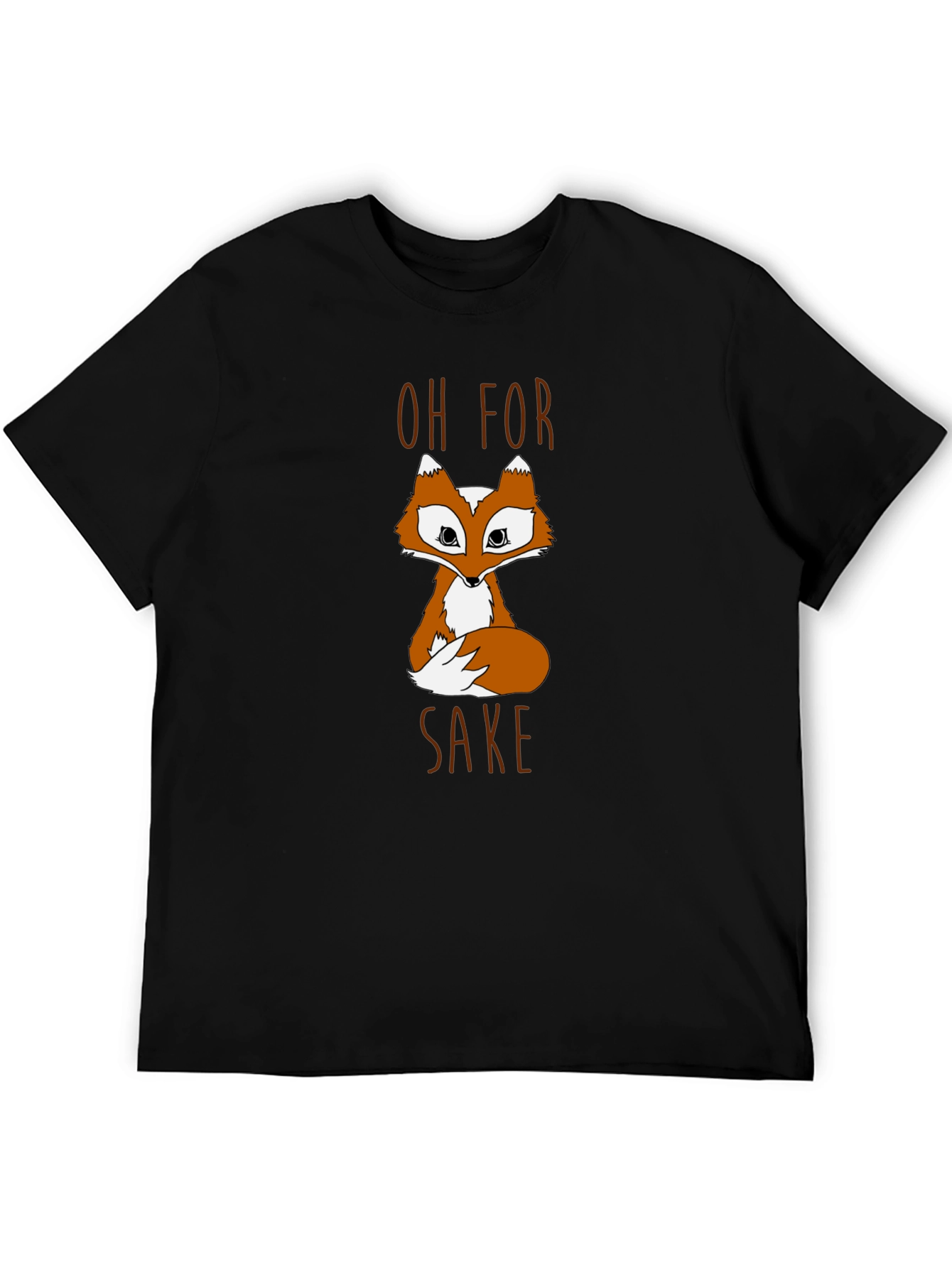 Black Oh For Fox Sake Graphic T-Shirt - Black view 5