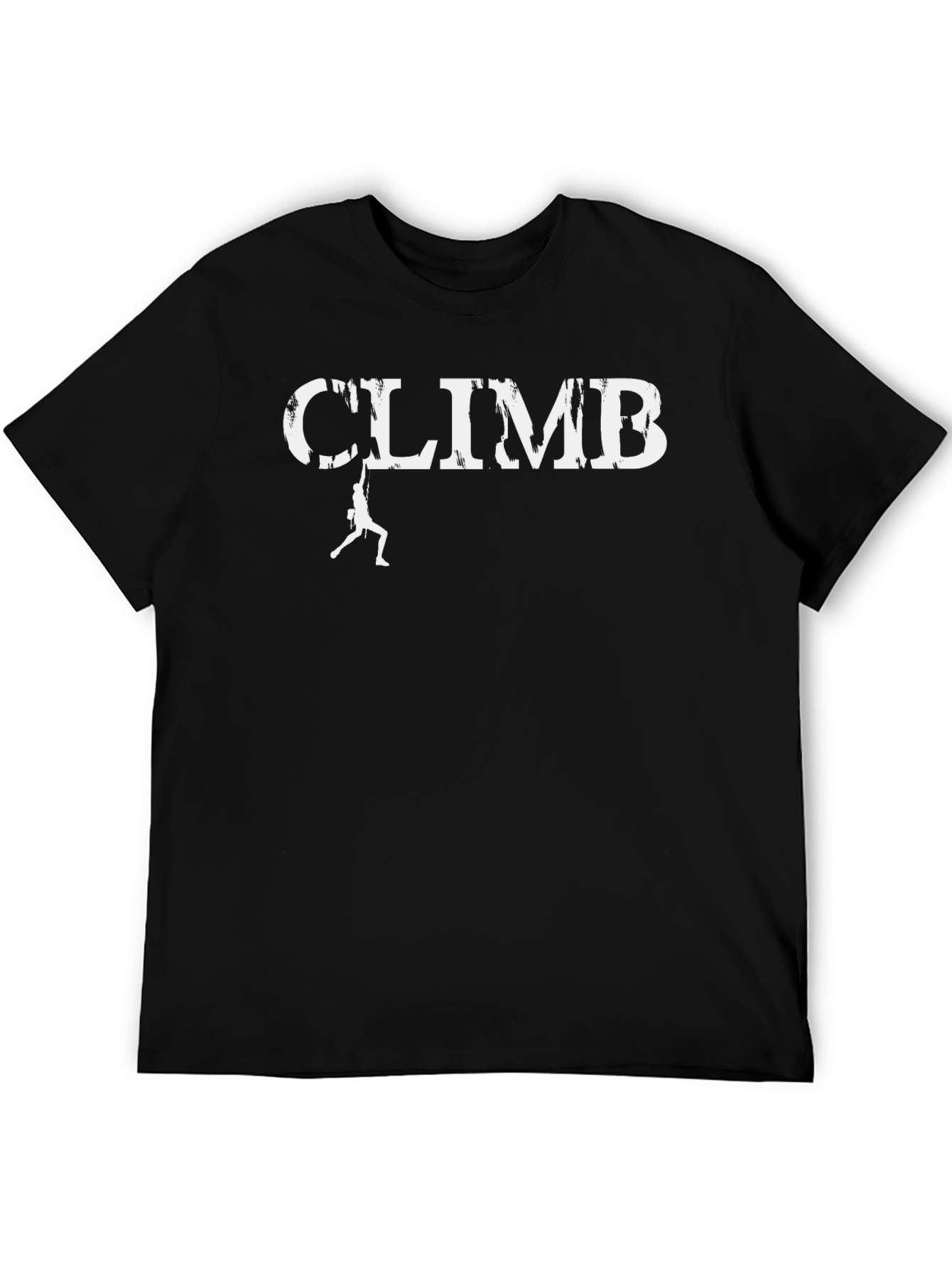 Black Climb T-Shirt - Rock Climbing Graphic Tee view 5