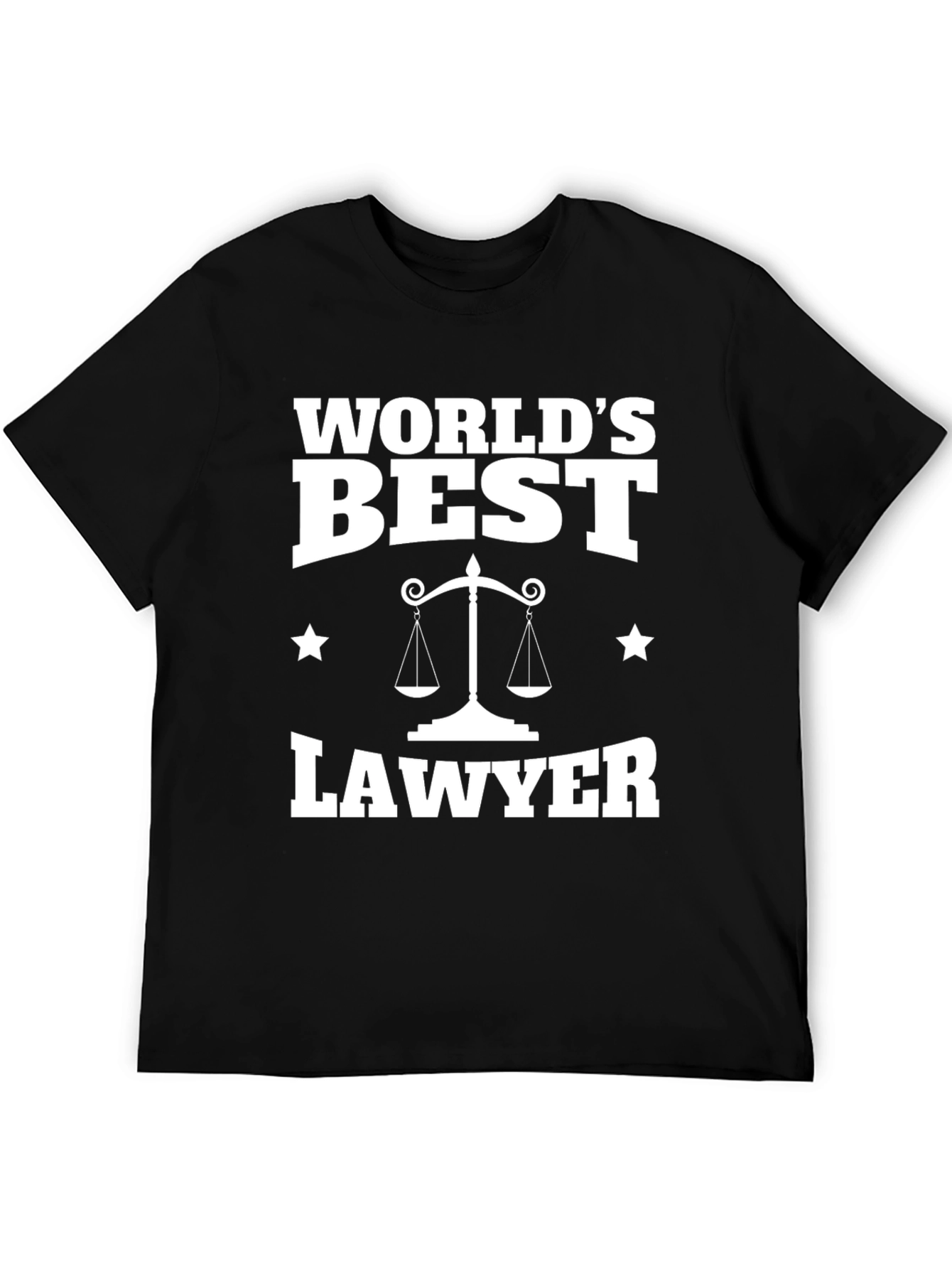 Black World's Best Lawyer T-Shirt - Gift for Attorneys view 5
