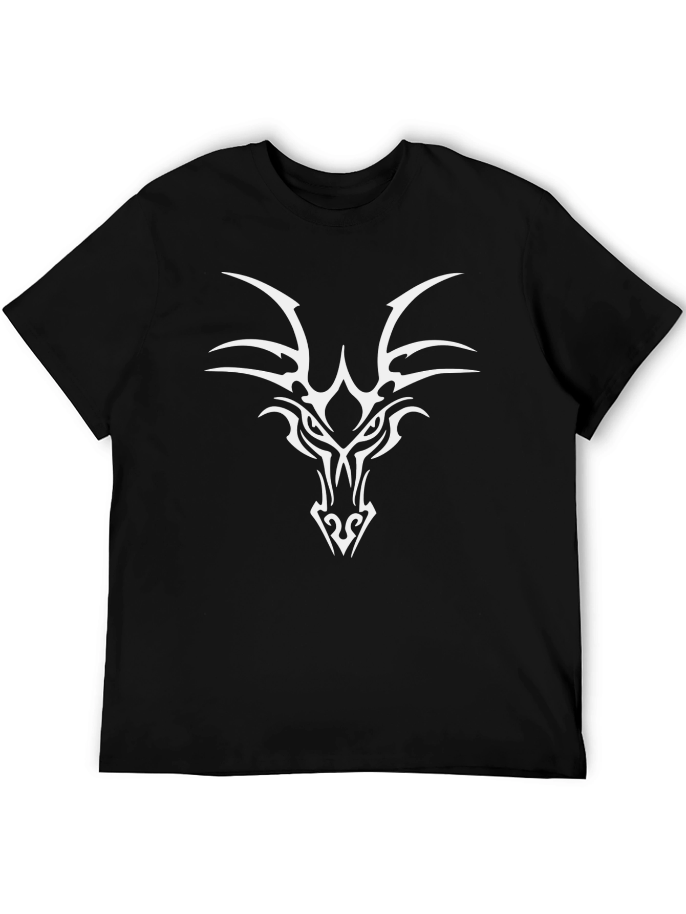 Black Dragon Graphic Tee - Black Cotton T-Shirt view 5