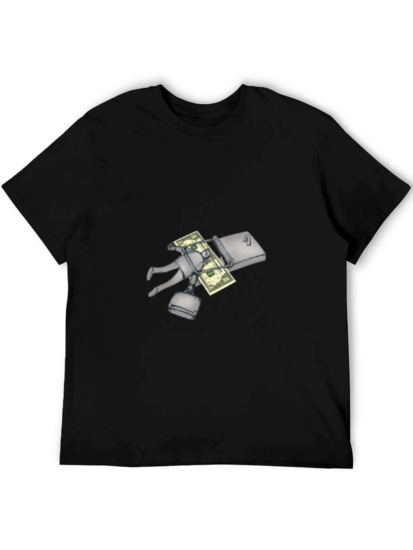 Black Funny Money Trap T-Shirt  view 5