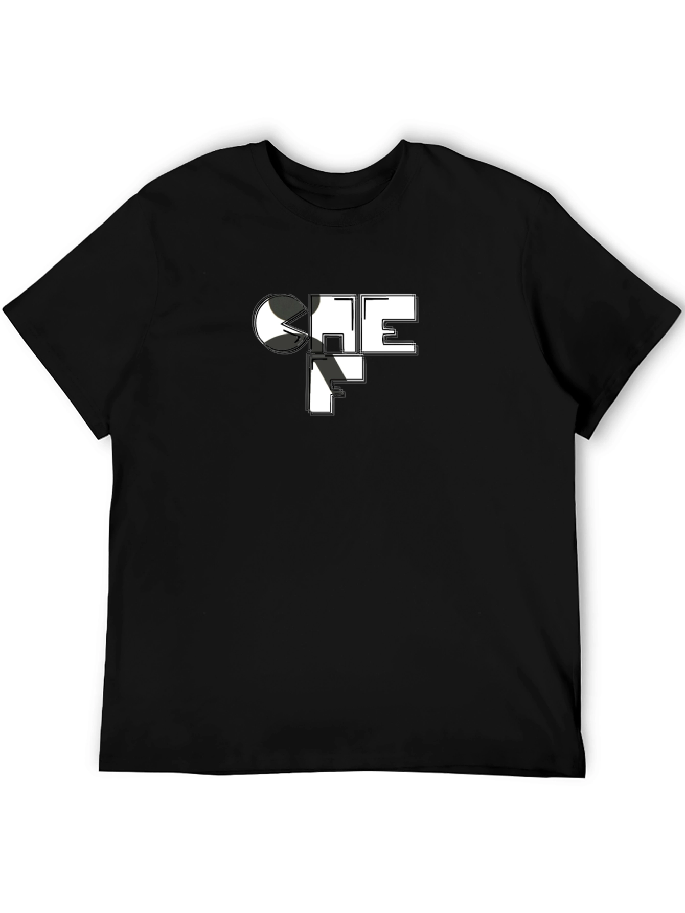 Black Chef Graphic Black T-Shirt - Culinary Fashion view 5