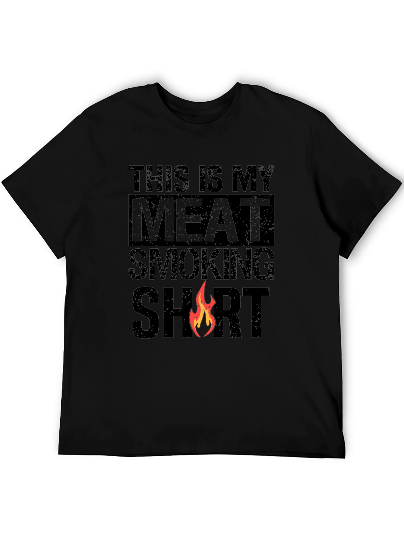 Black Meat Smoking Shirt - Funny BBQ T-Shirt view 5