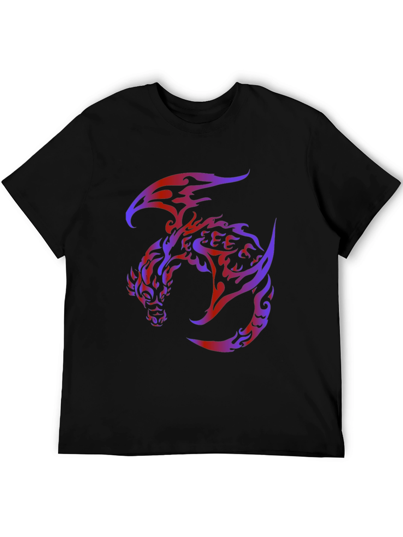 Black Dragon Graphic Black T-Shirt - Bold & Unique Design view 5
