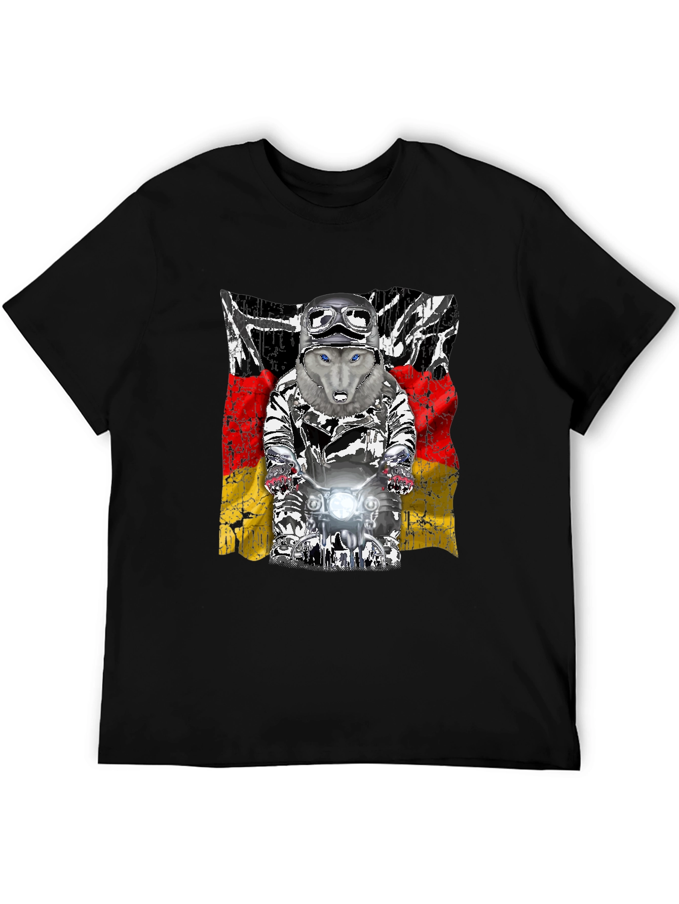 Wolf Rider T-Shirt - German Flag Design - 5