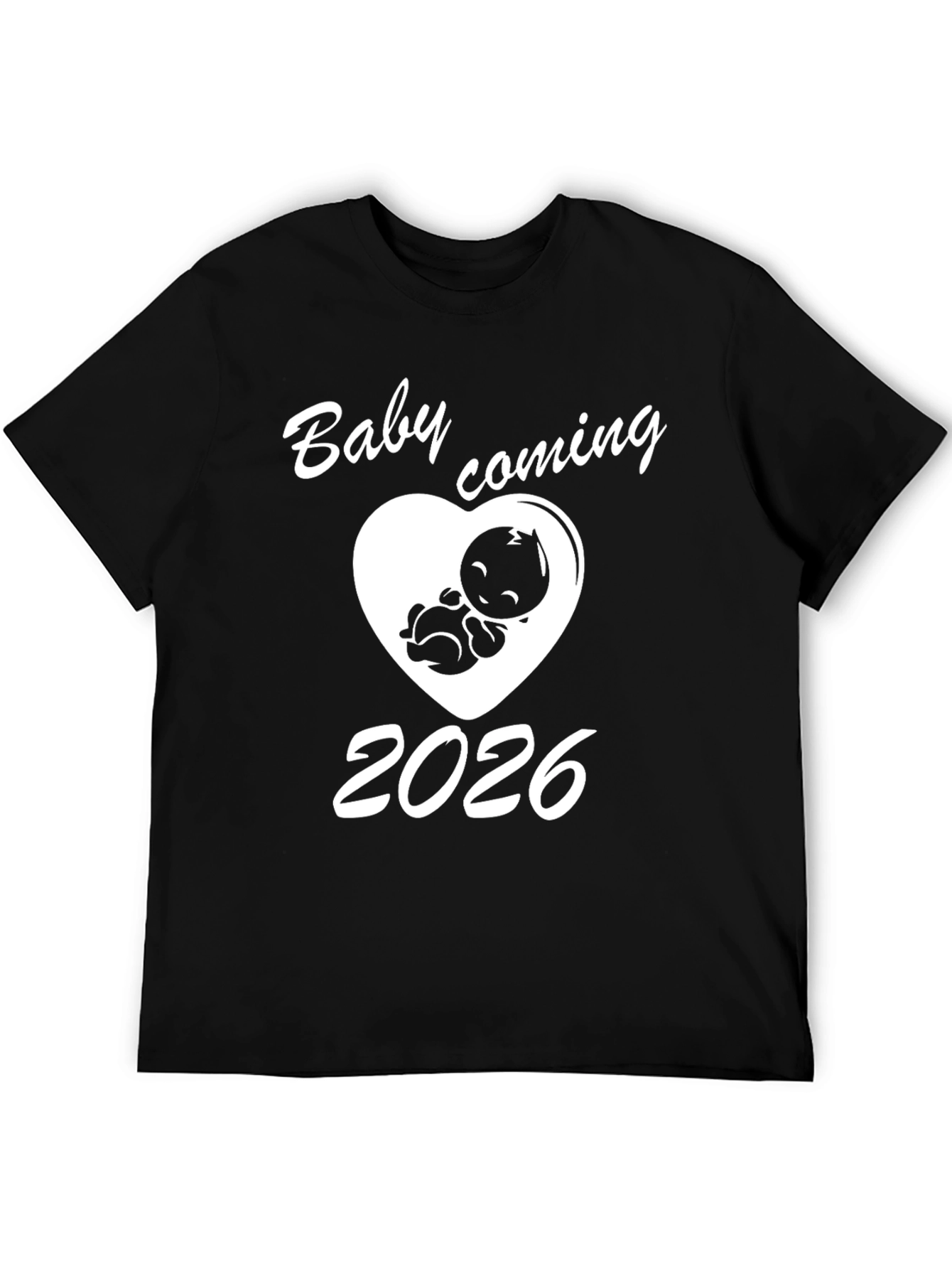Black Baby Coming 2026 T-Shirt - Future Parents Tee view 5