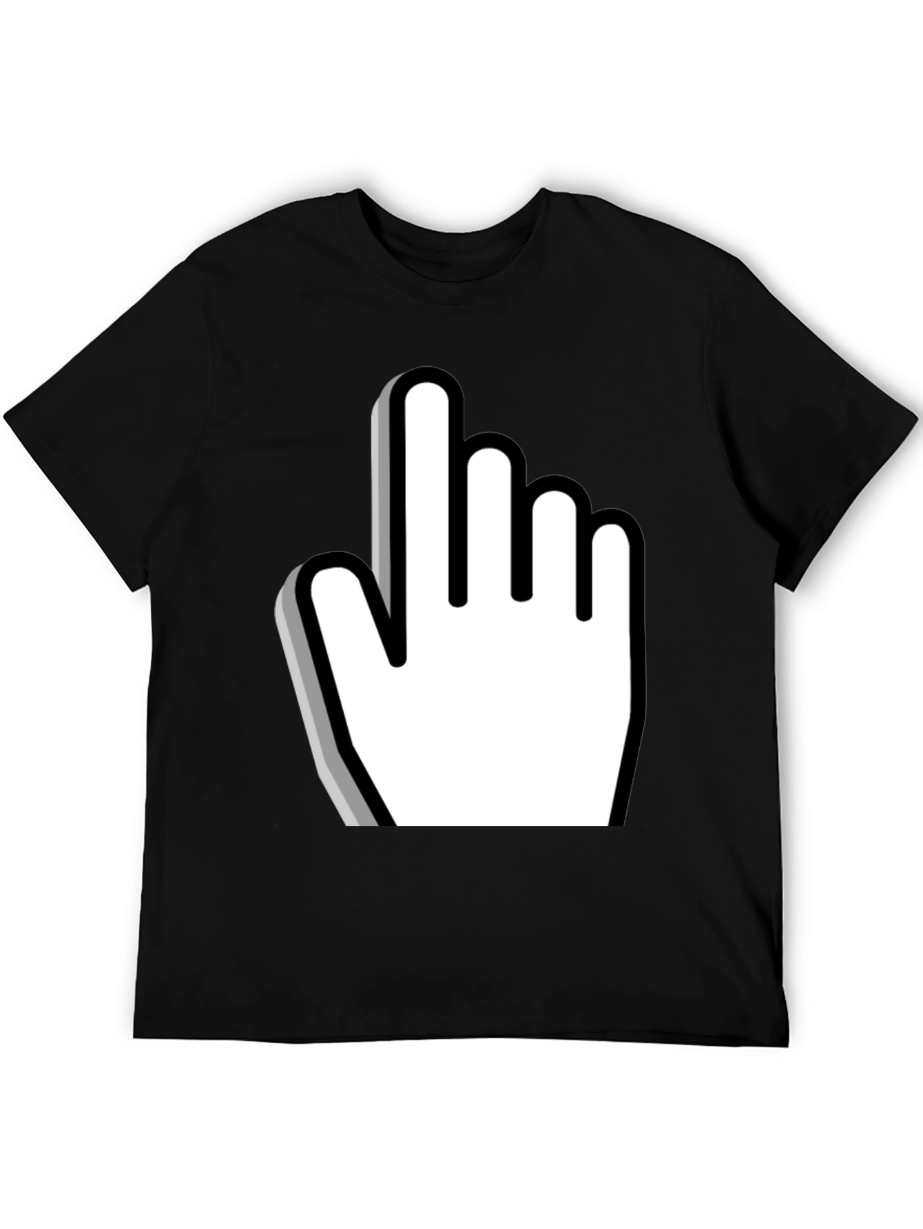 Black Pointer Graphic Tee - Novelty Design view 5