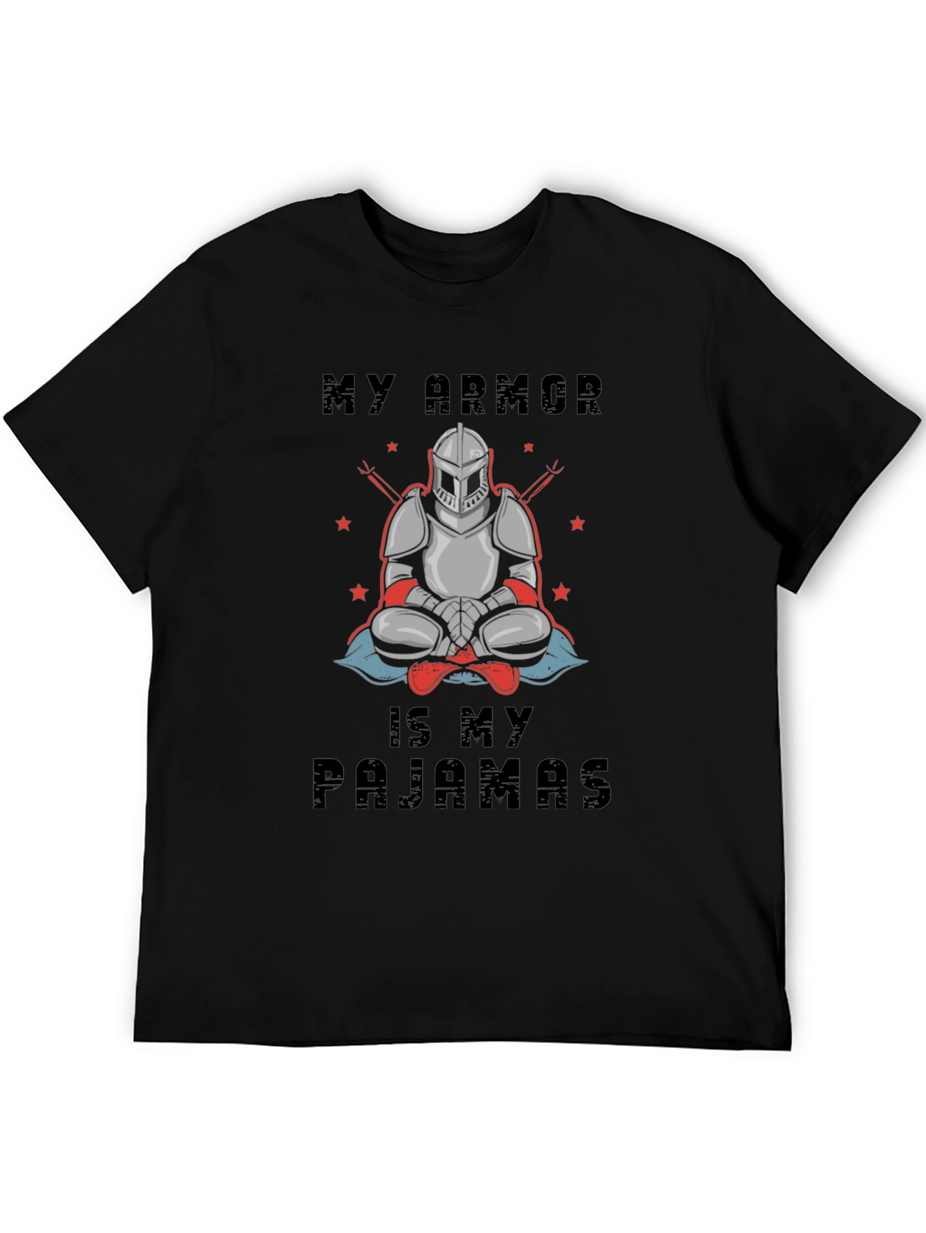 Black My Armor Is My Pajamas Graphic Tee view 5