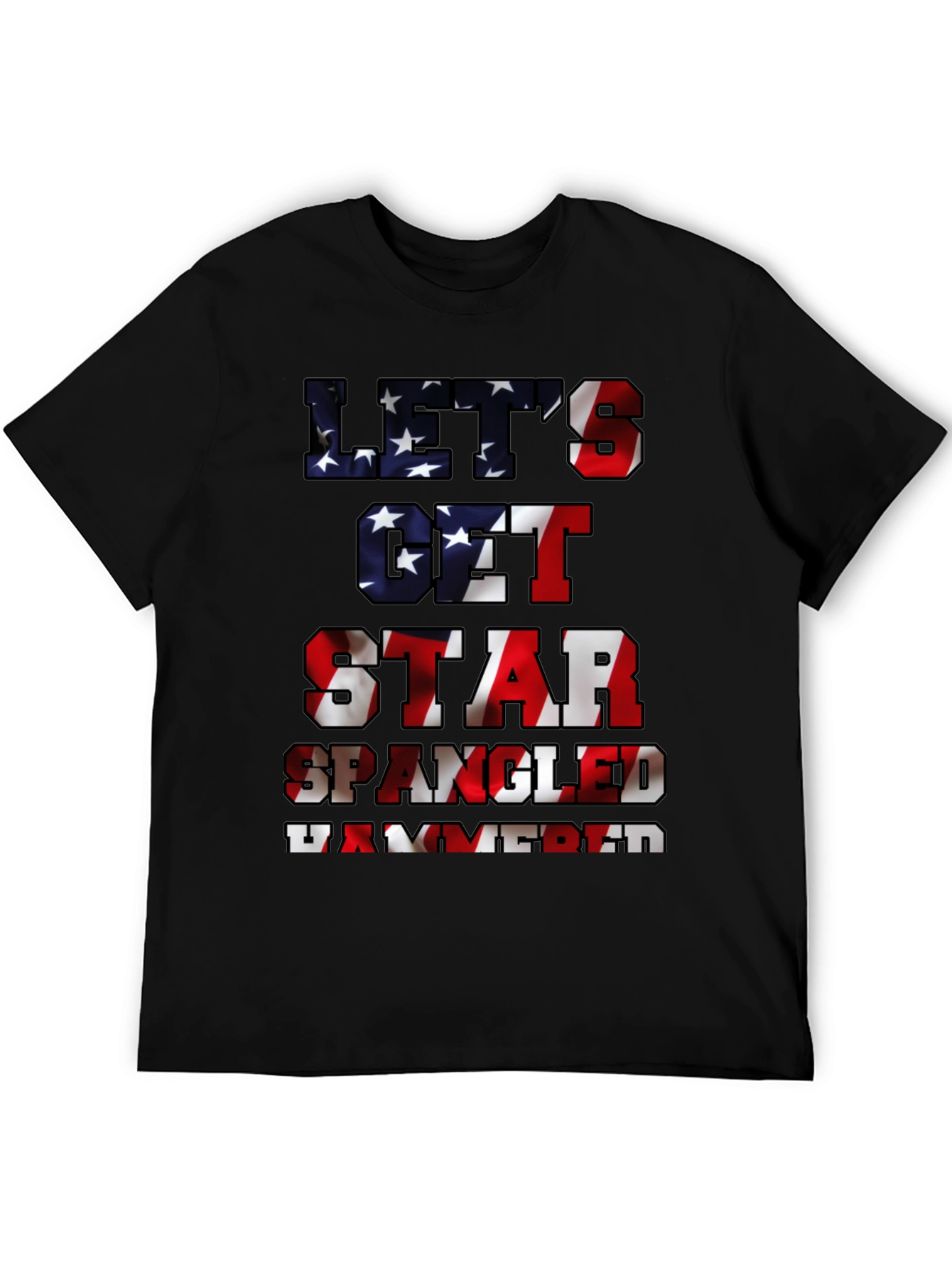 Black Let's Get Star Spangled Hammered Tee view 5