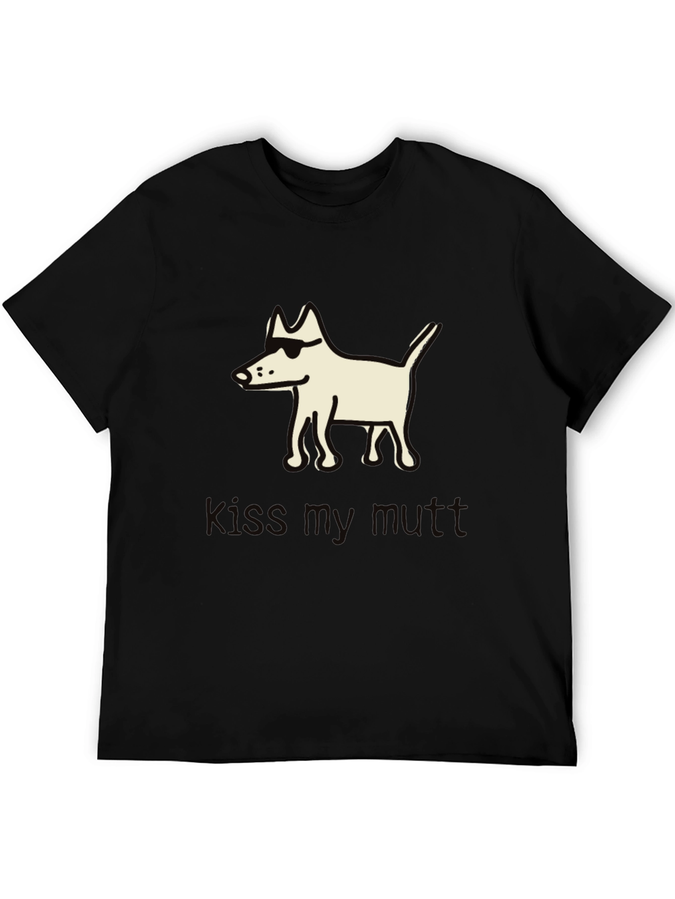 Black Cool Mutt T-Shirt - Black view 5