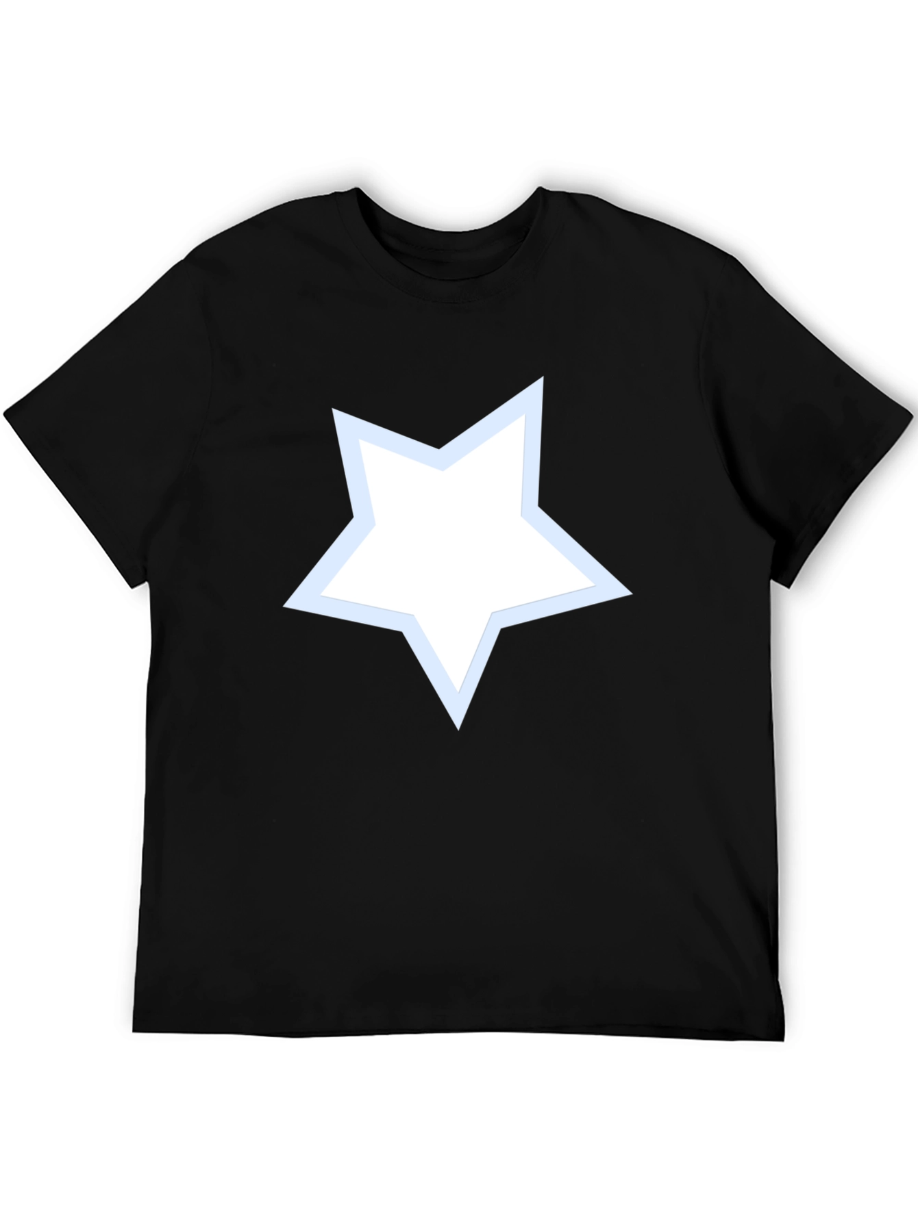 Black Star Graphic Men's Black T-Shirt view 5