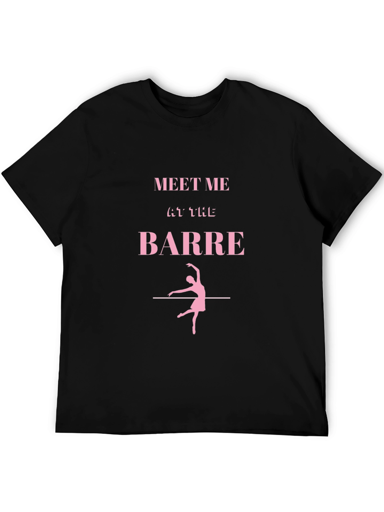 Black Meet Me at The Barre T-Shirt view 5