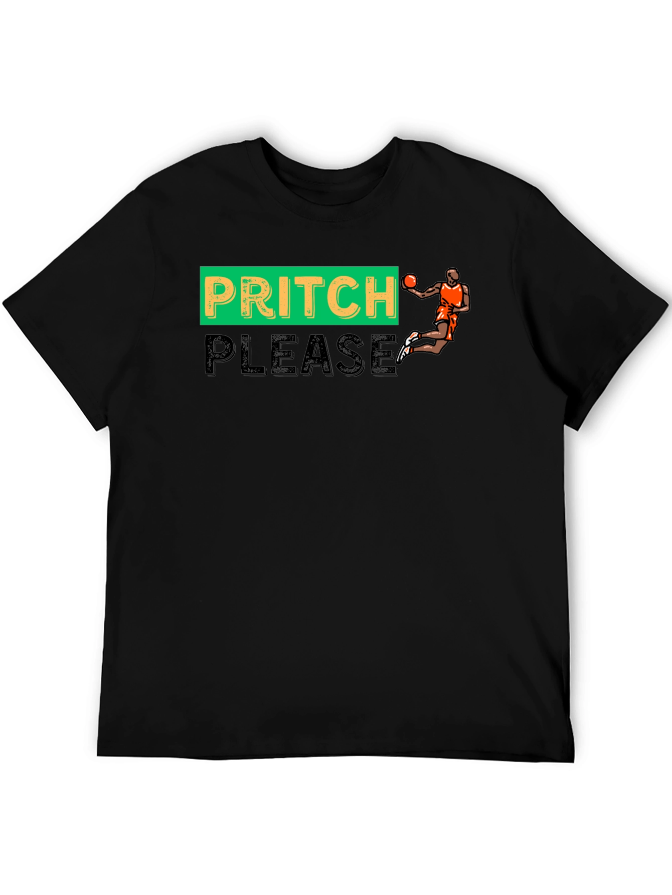 Black Pritch Please Graphic T-Shirt view 5