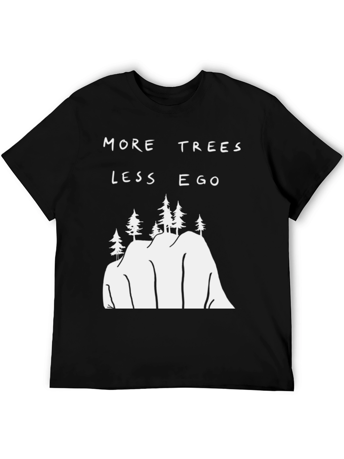 Black More Trees Less Ego Graphic Tee - Unisex view 5