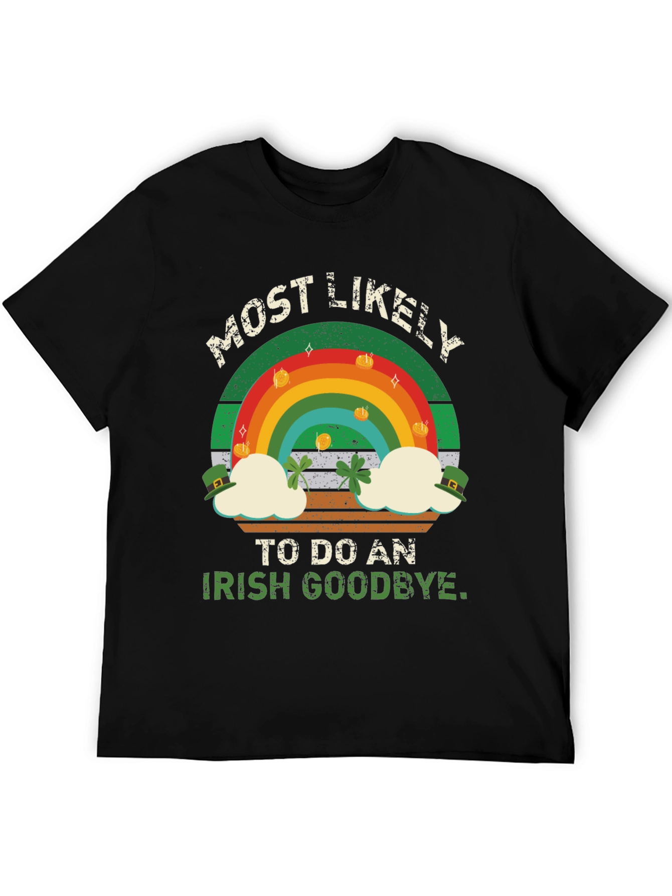 Black Irish Goodbye St. Patrick's Day Graphic Tee view 5